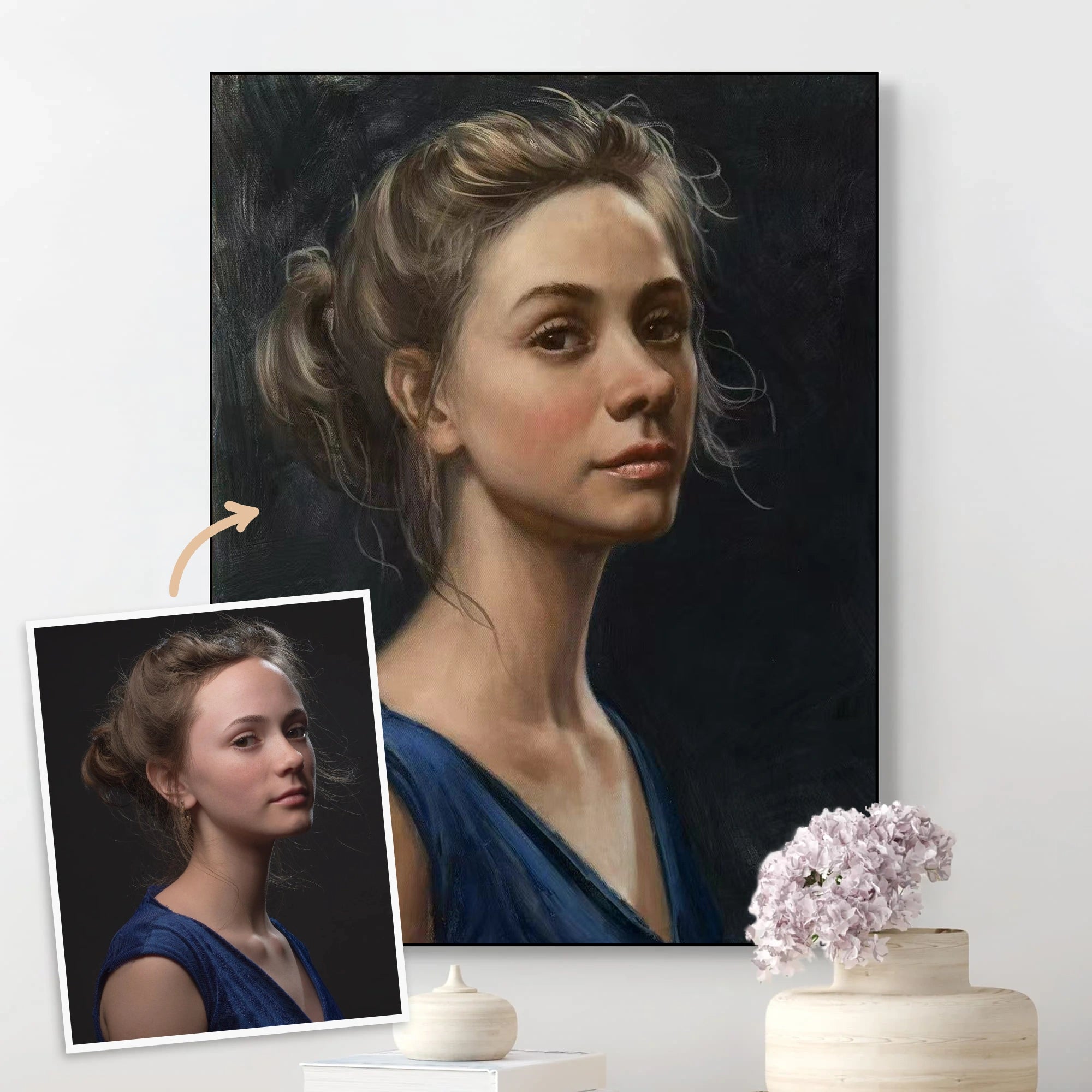 Custom Oil Painting Portraits from Your Photos - People/Pets #1