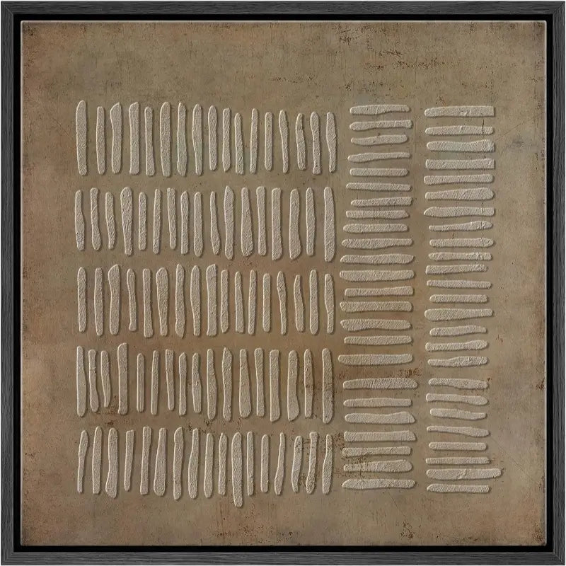 Eleanos Gallery Textured Wabi Sabi Abstract Brown Wall Art, Brown Abstract Canvas Painting