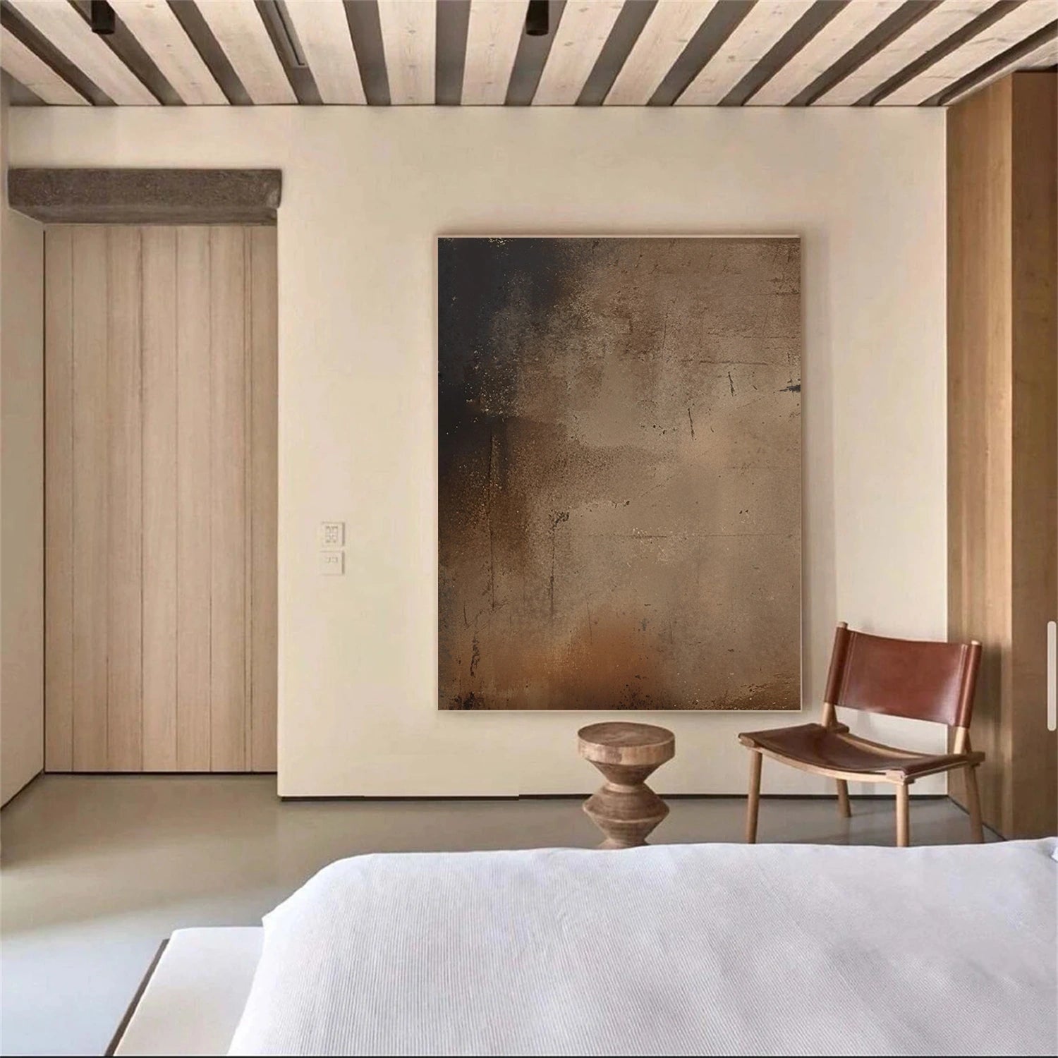 Beige and Brown Abstract Tranquility #WS519