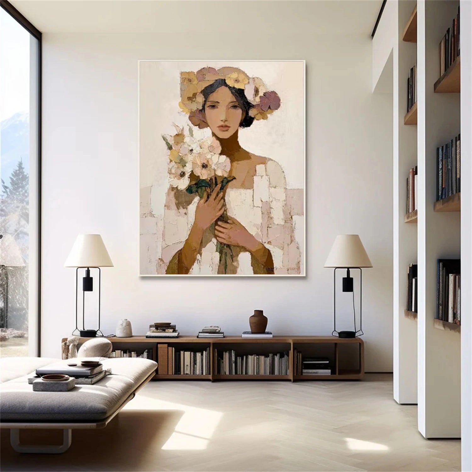 Abstract Portrait Wall Art #AP095