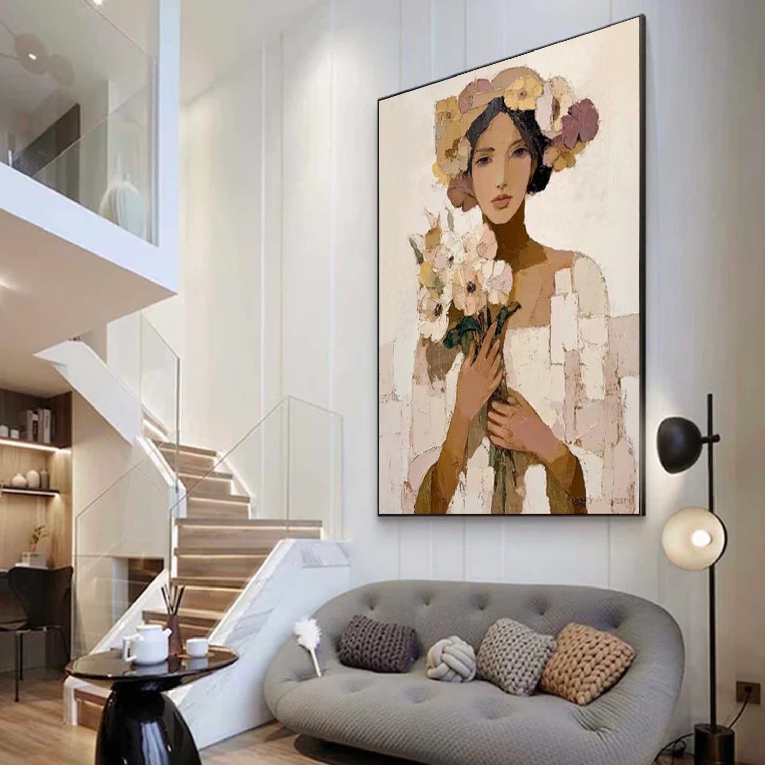 Abstract Portrait Wall Art #AP095