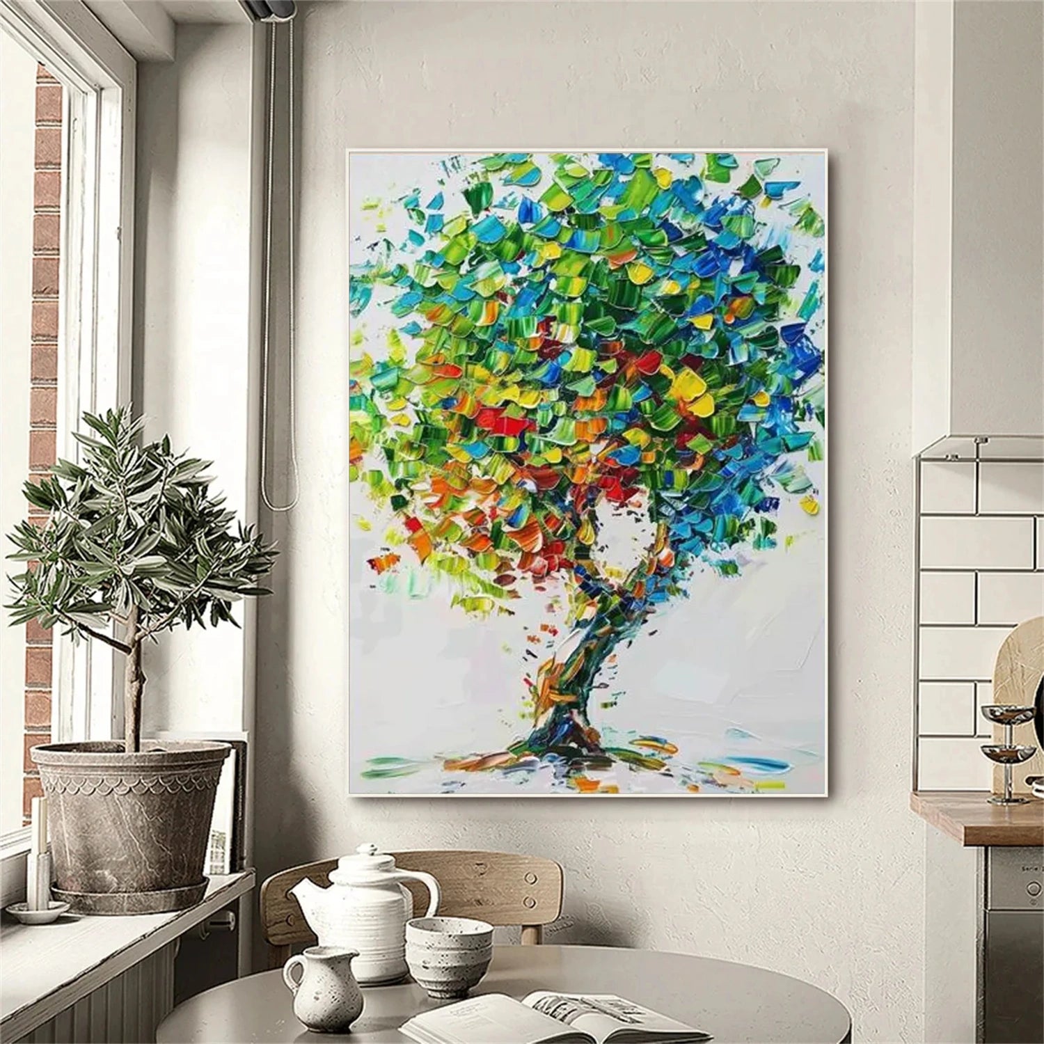 Flower & Tree Abstract Wall Art #ML192