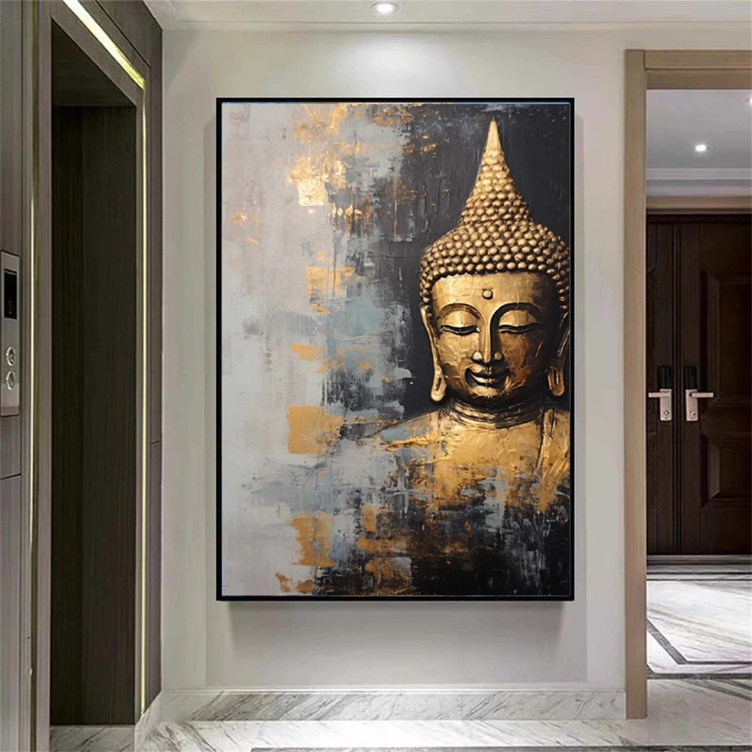 Abstract Buddha Portrait Painting #AP022