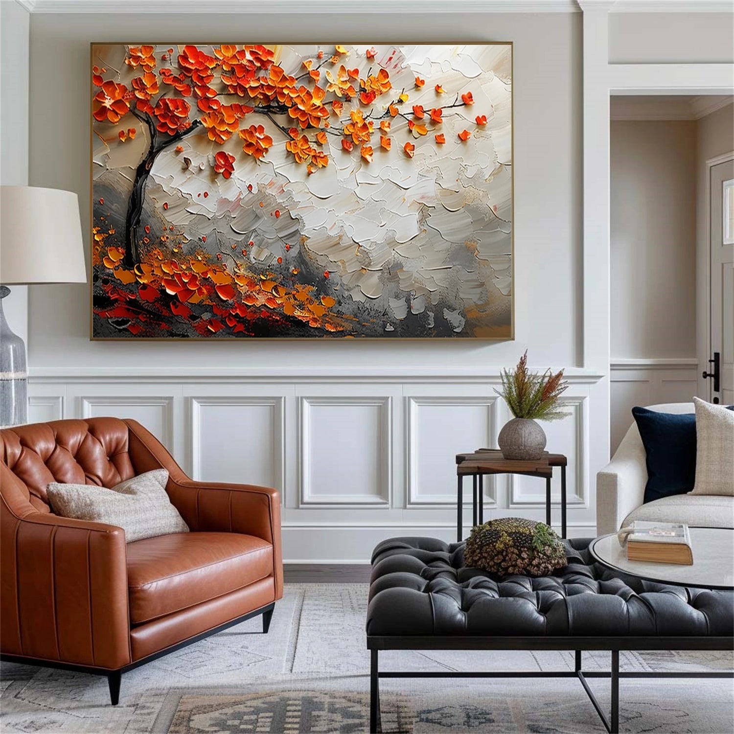 Flower & Tree Abstract Wall Art #ML086