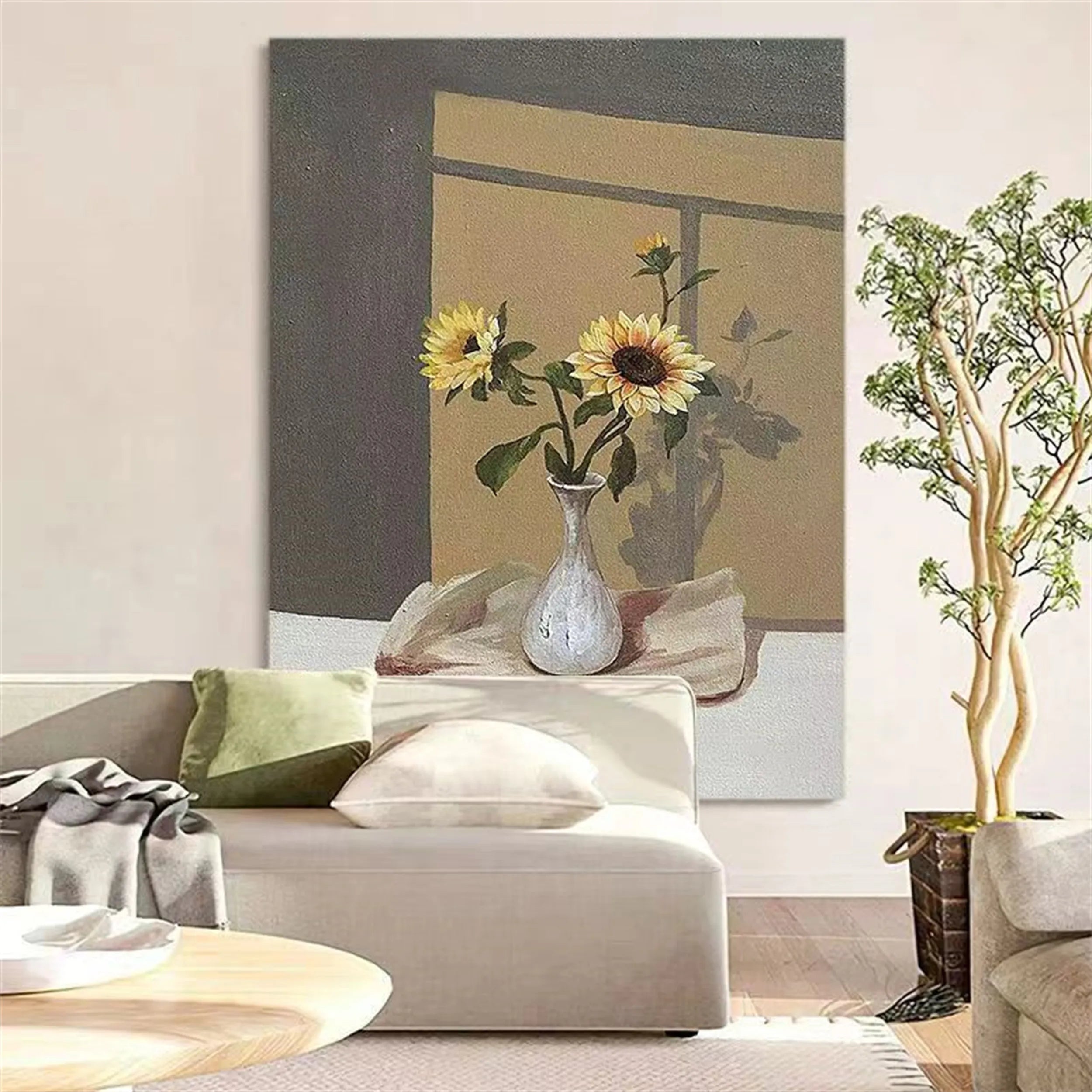 Colorful Flower & Tree Abstract Wall Art #ML020
