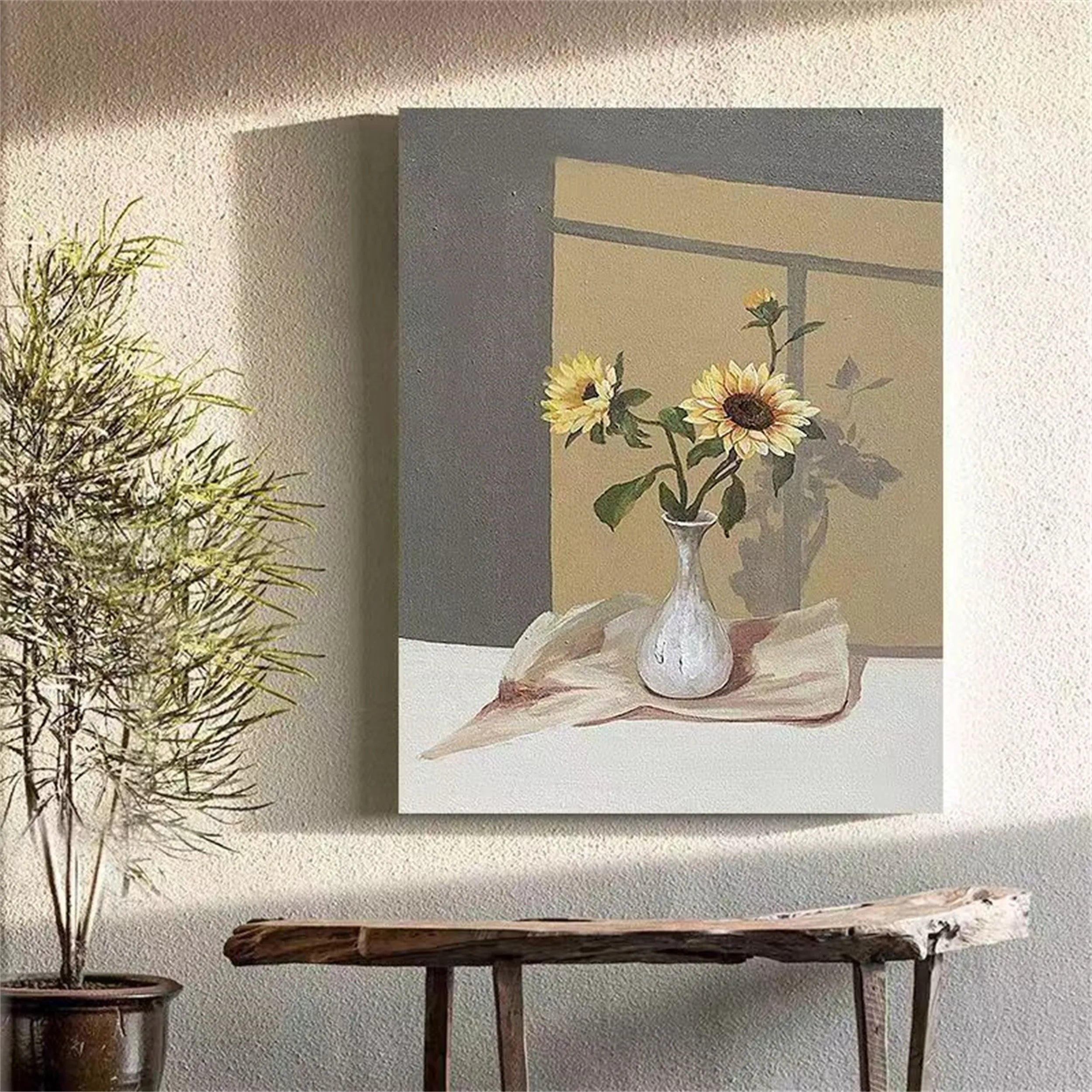 Colorful Flower & Tree Abstract Wall Art #ML020