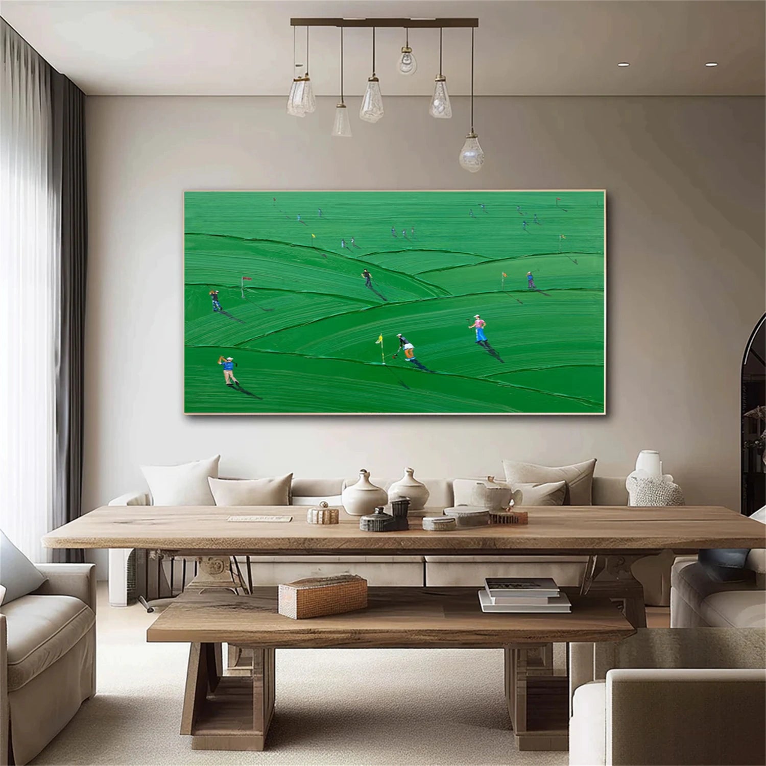 Golf Sport Textured Wall Art #SA078