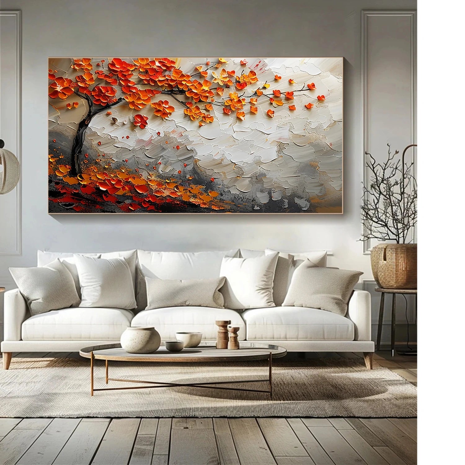 Flower & Tree Abstract Wall Art #ML086