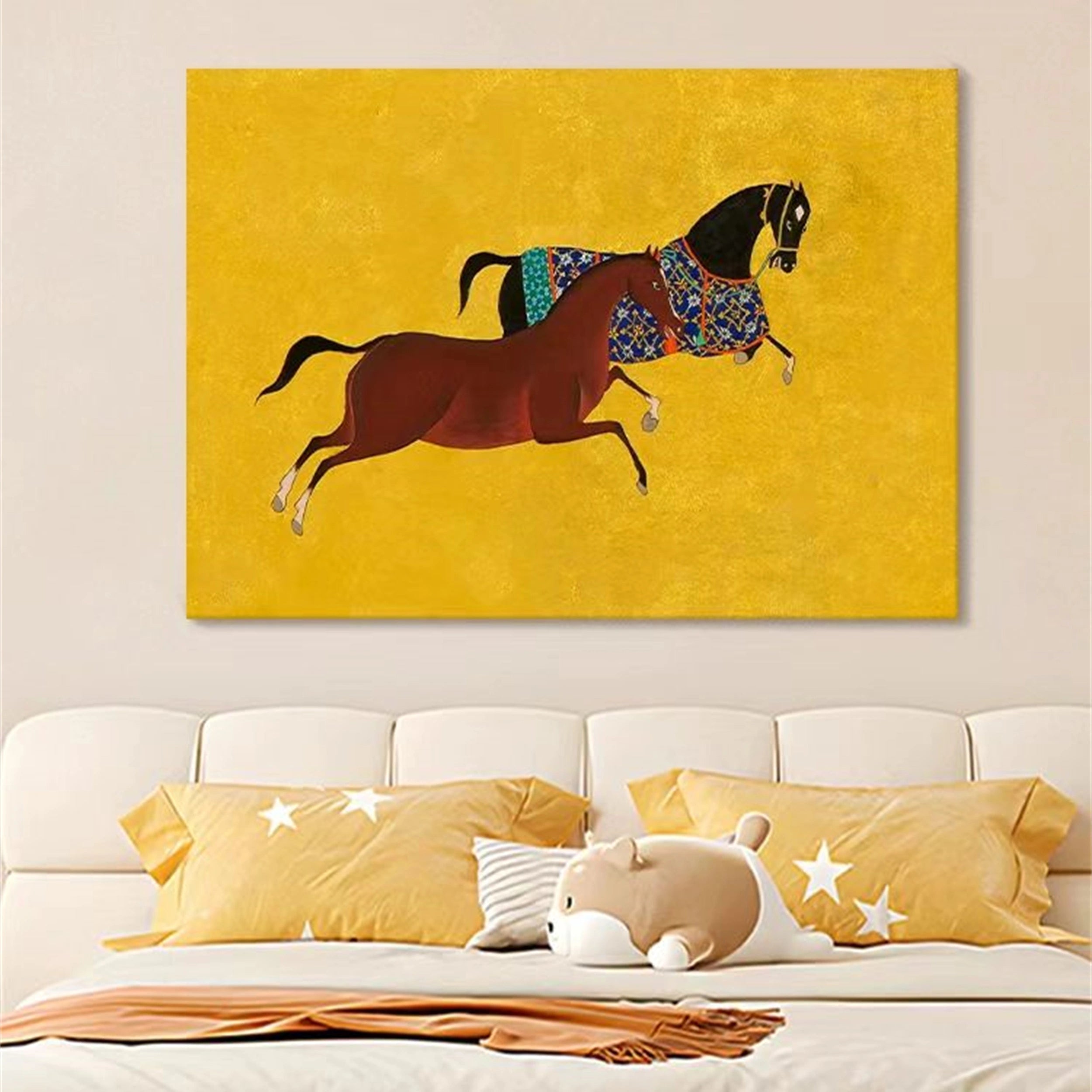 Colorful Horse Abstract Animal Wall Art #AL016