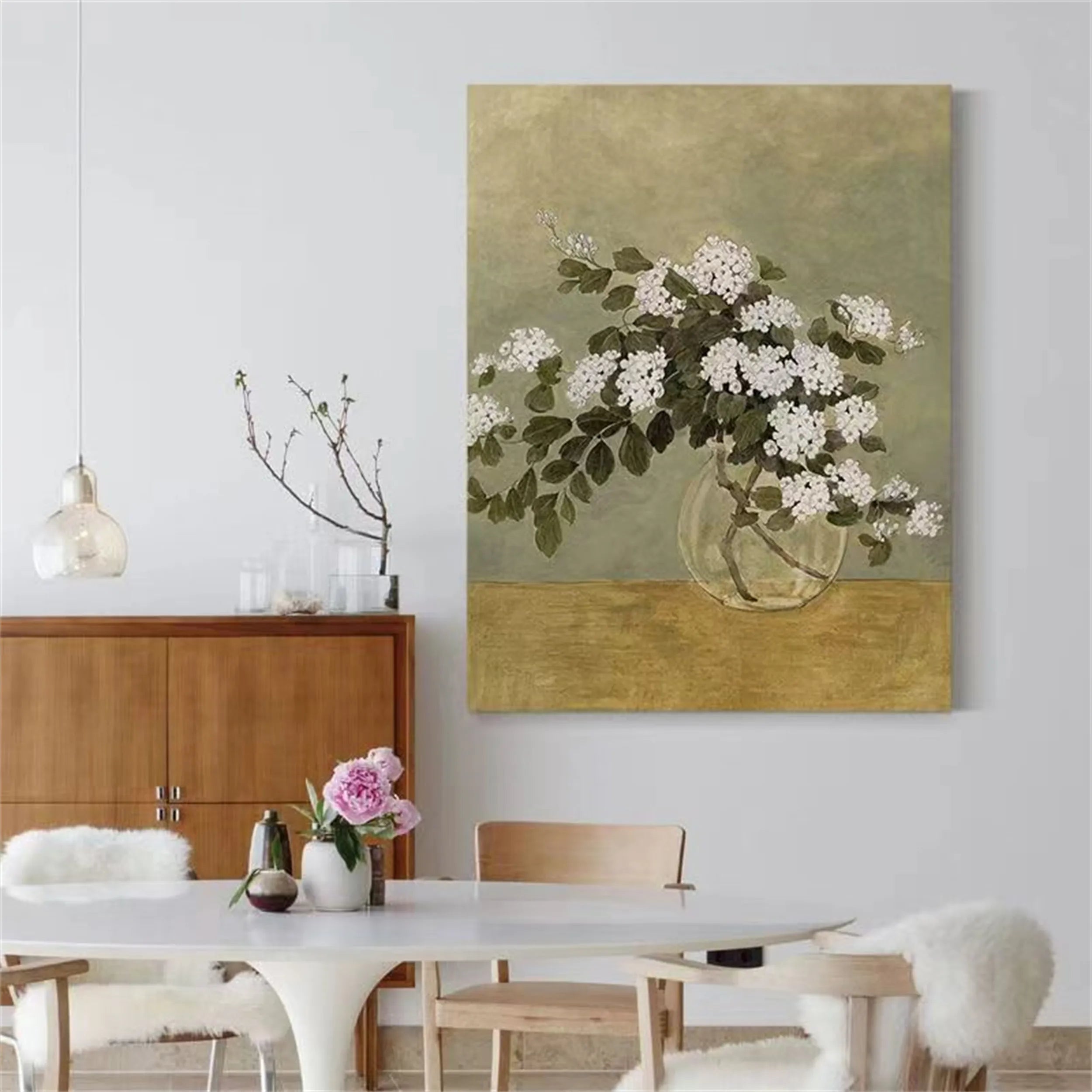 Colorful Flower & Tree Abstract Wall Art #ML023