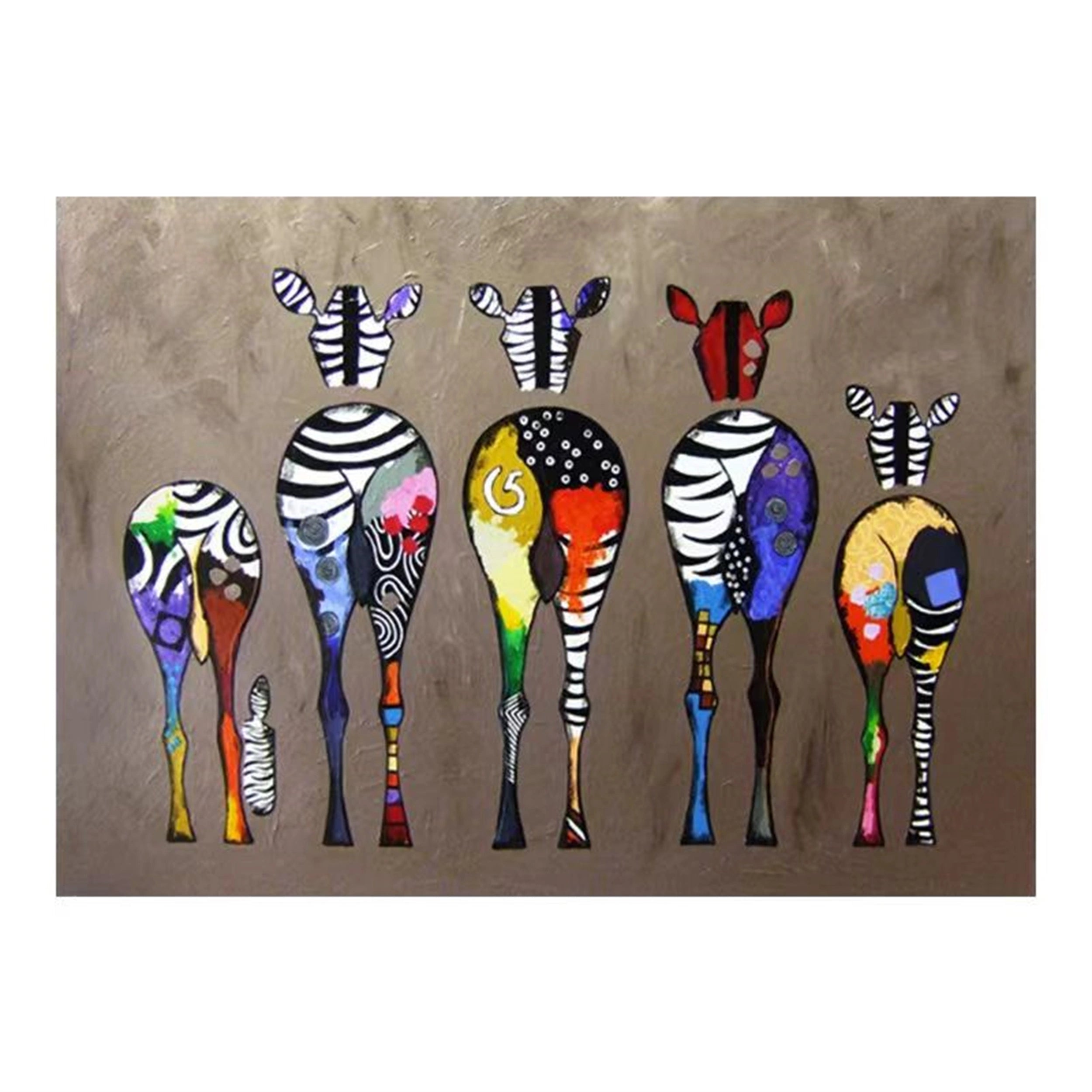 Colorful Horse Abstract Animal Wall Art #AL019