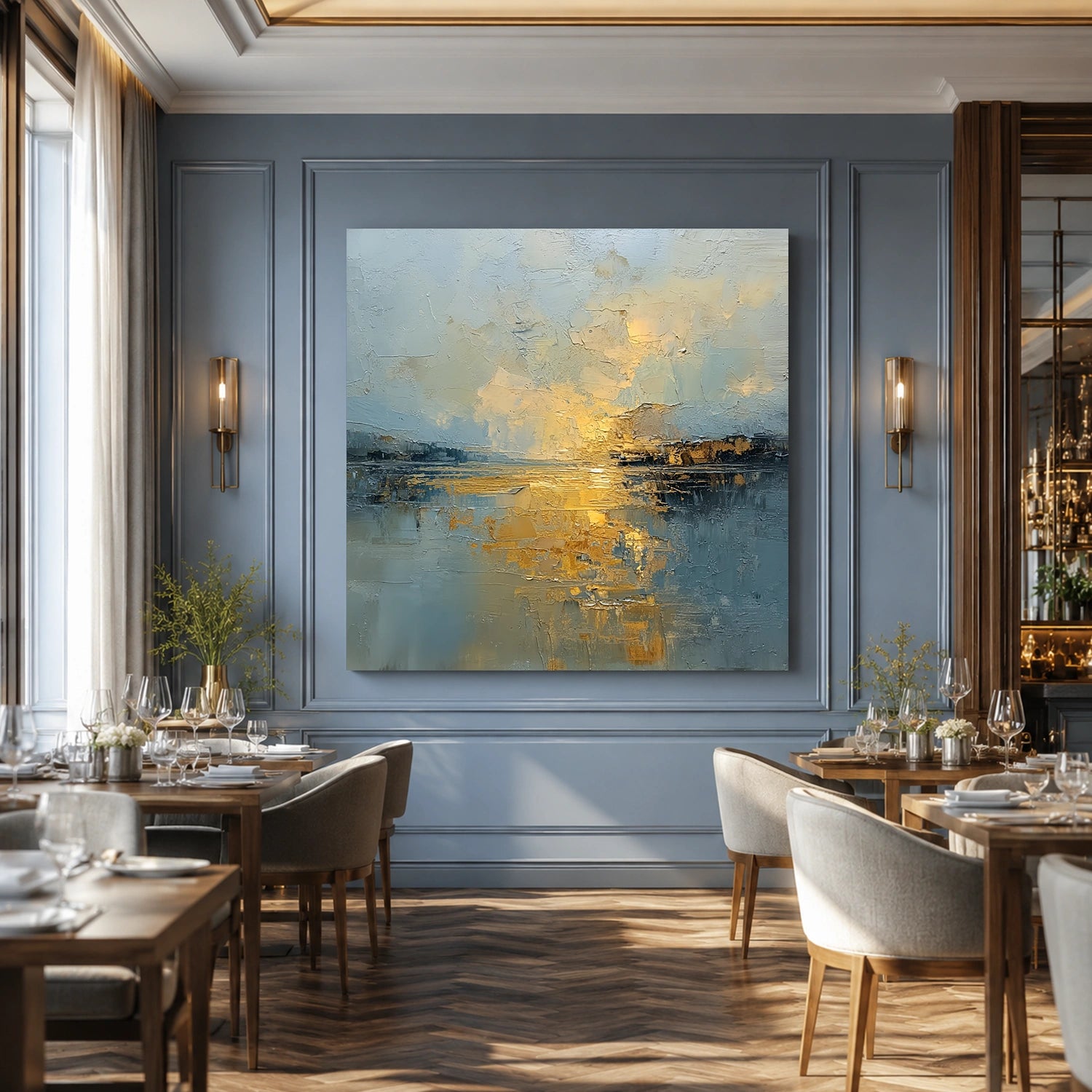 Sea & Sky Abstract Wall Art #MS340