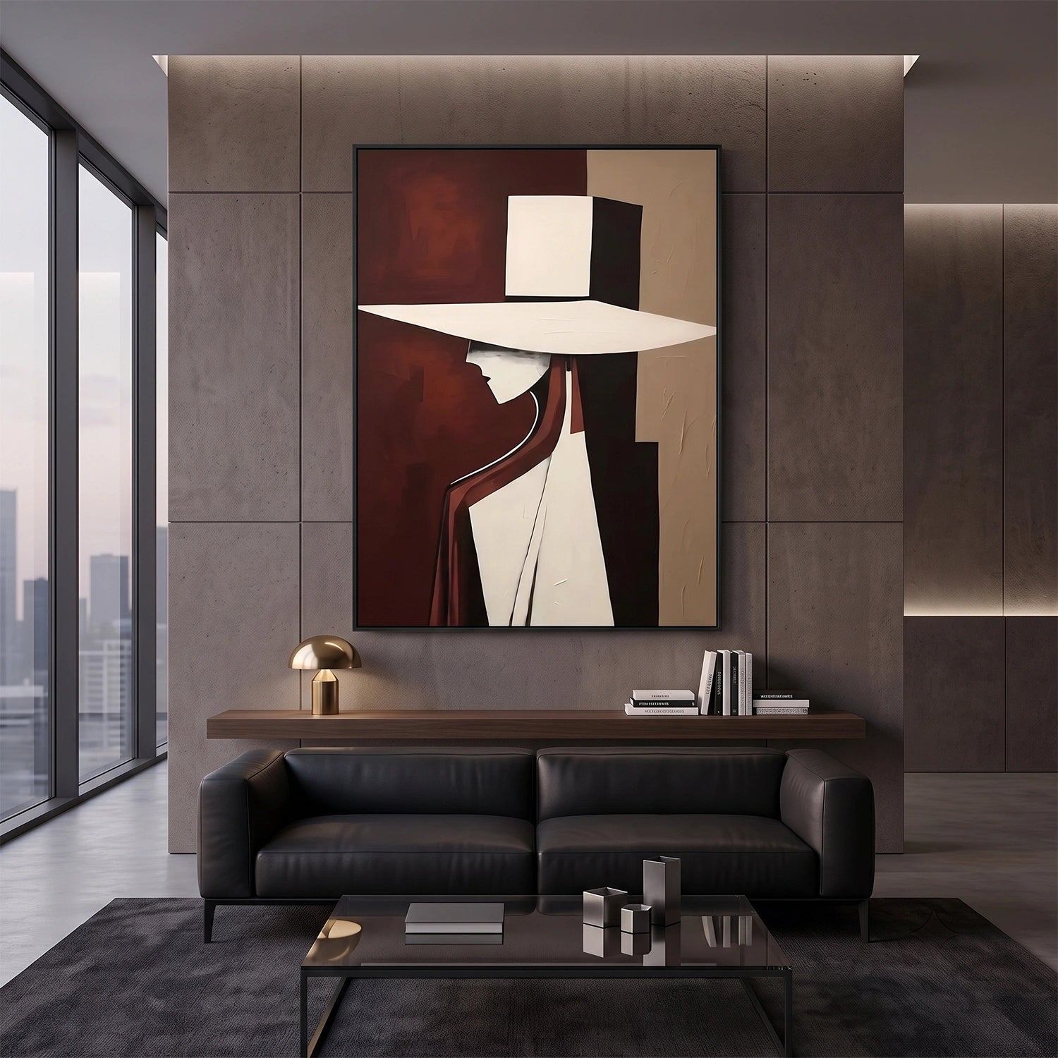 Abstract Portrait Wall Art #AP137