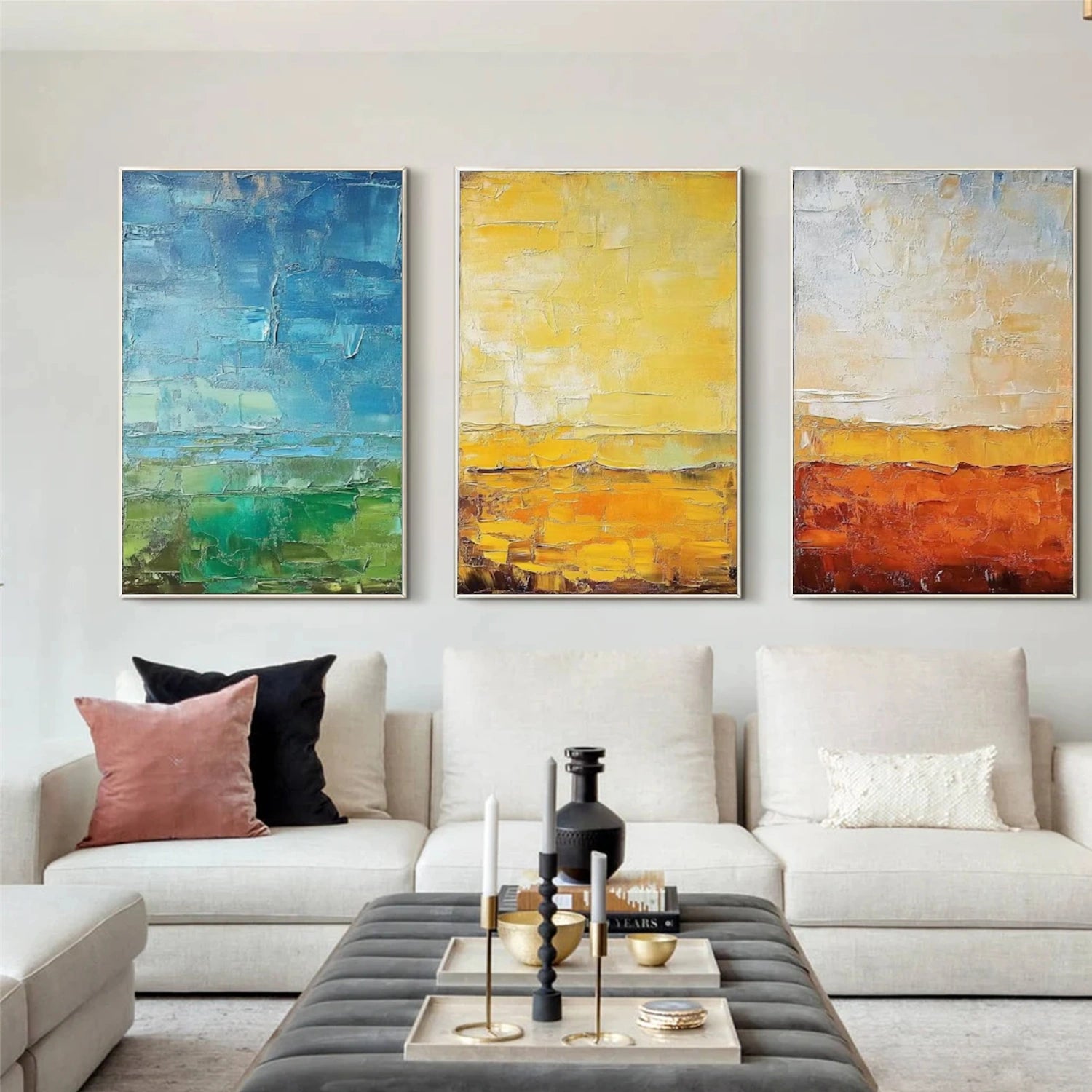 Abstract Canvas Art Set of 3 #WS883
