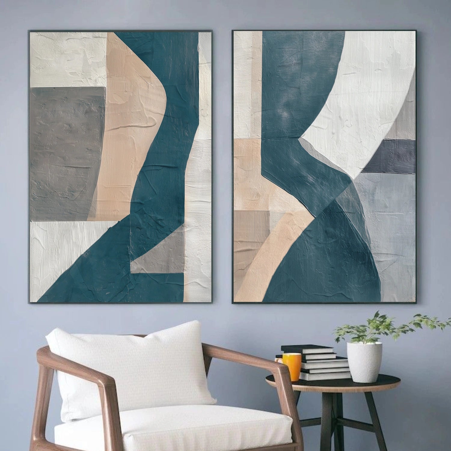 Abstract Canvas Art Set of 2 #WS878