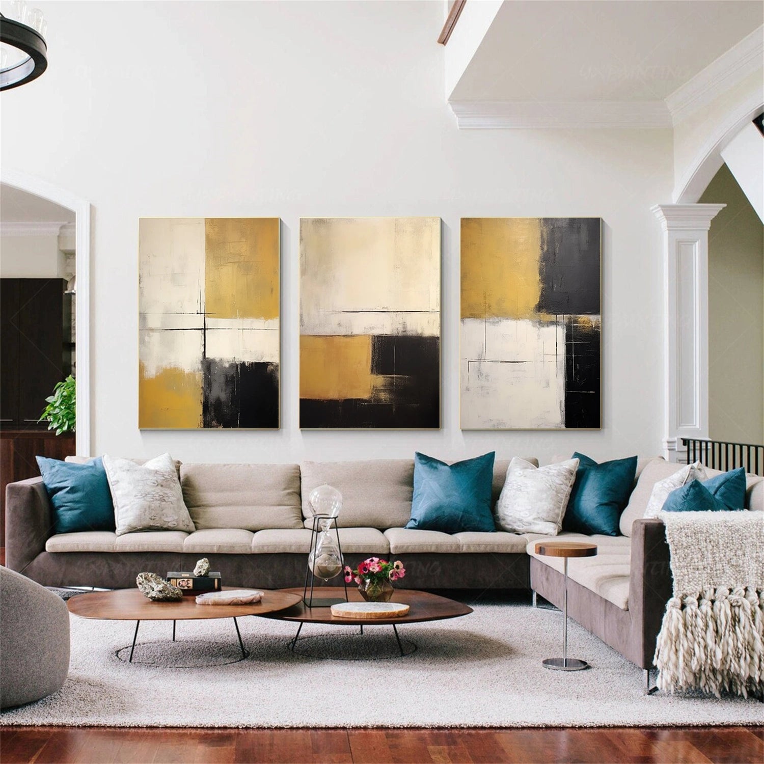 Abstract Canvas Art Set of 3 #WS681