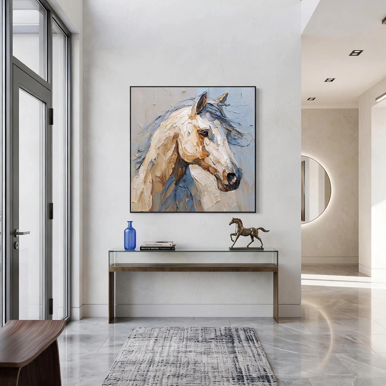 Abstract Animal Horse Wall Art #AL215
