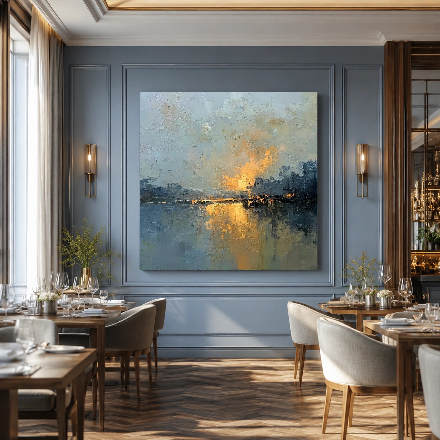 Sea & Sky Abstract Wall Art #MS338