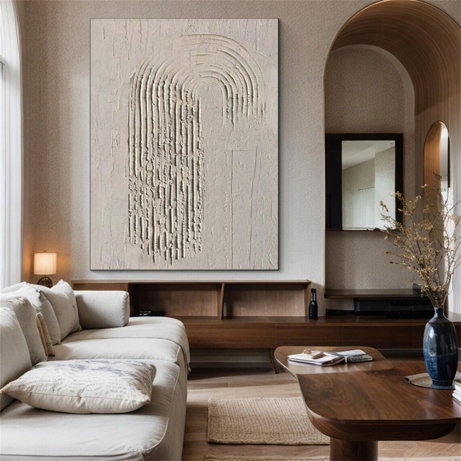 Minimalist Brown & Beige Art #MB006