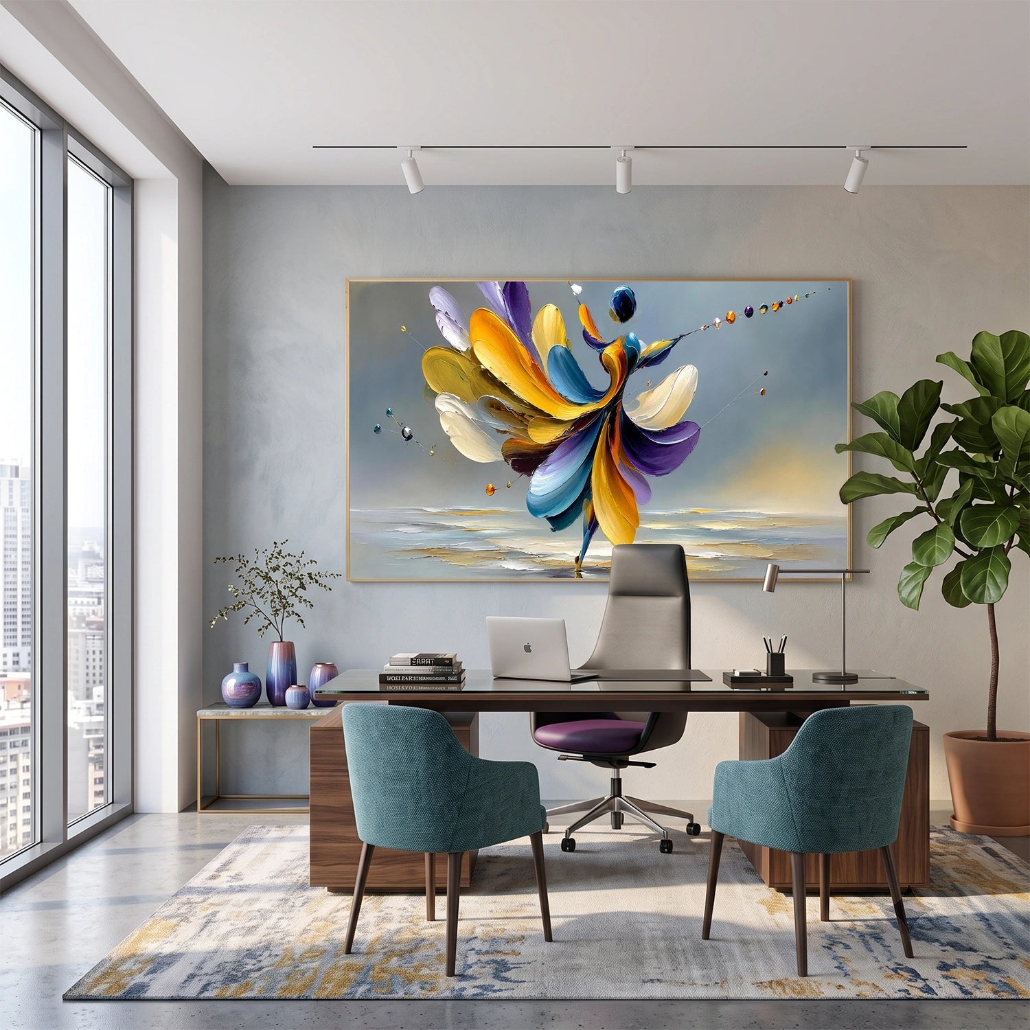 Abstract Portrait Wall Art #AP129