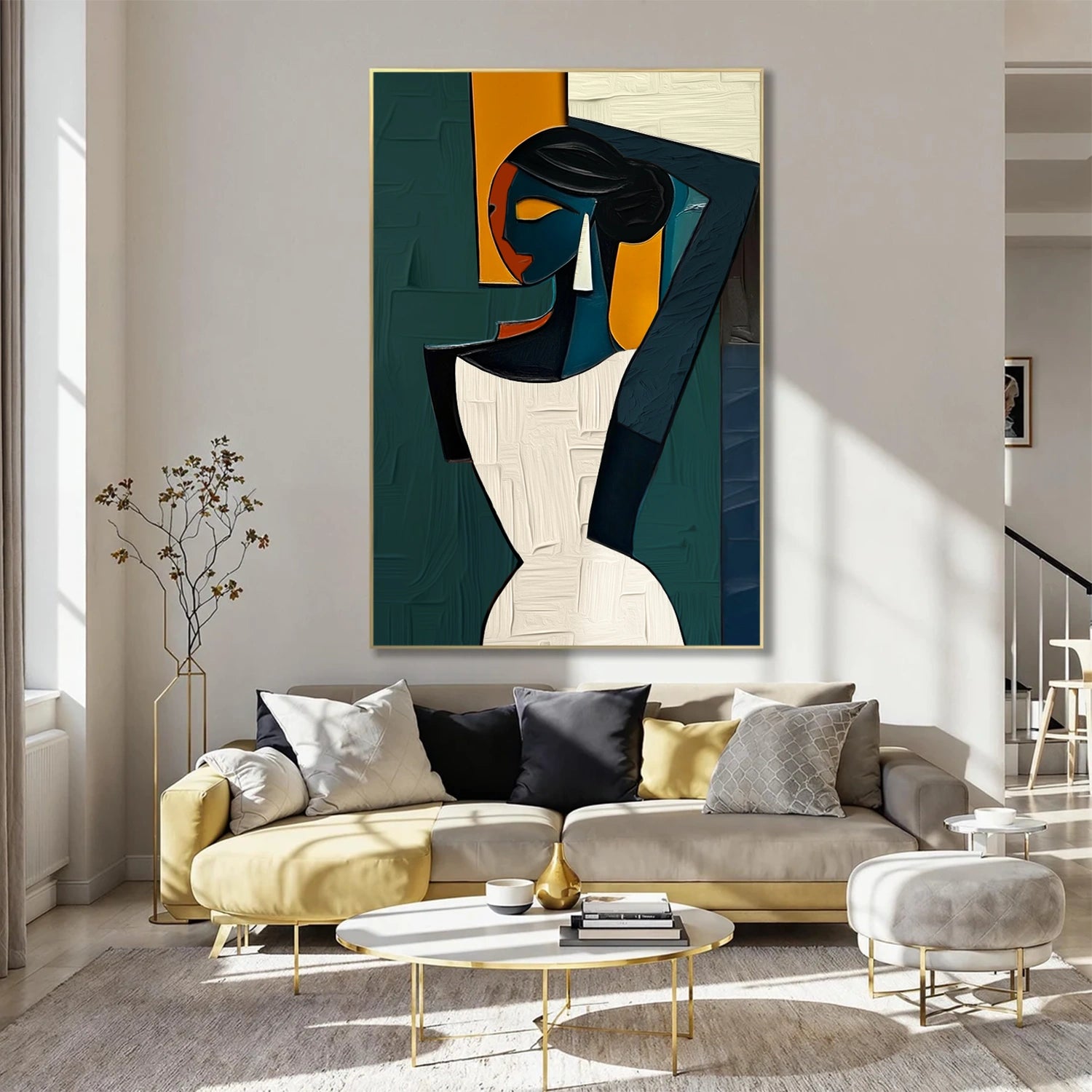 Abstract Portrait Colorful Painting #AP030