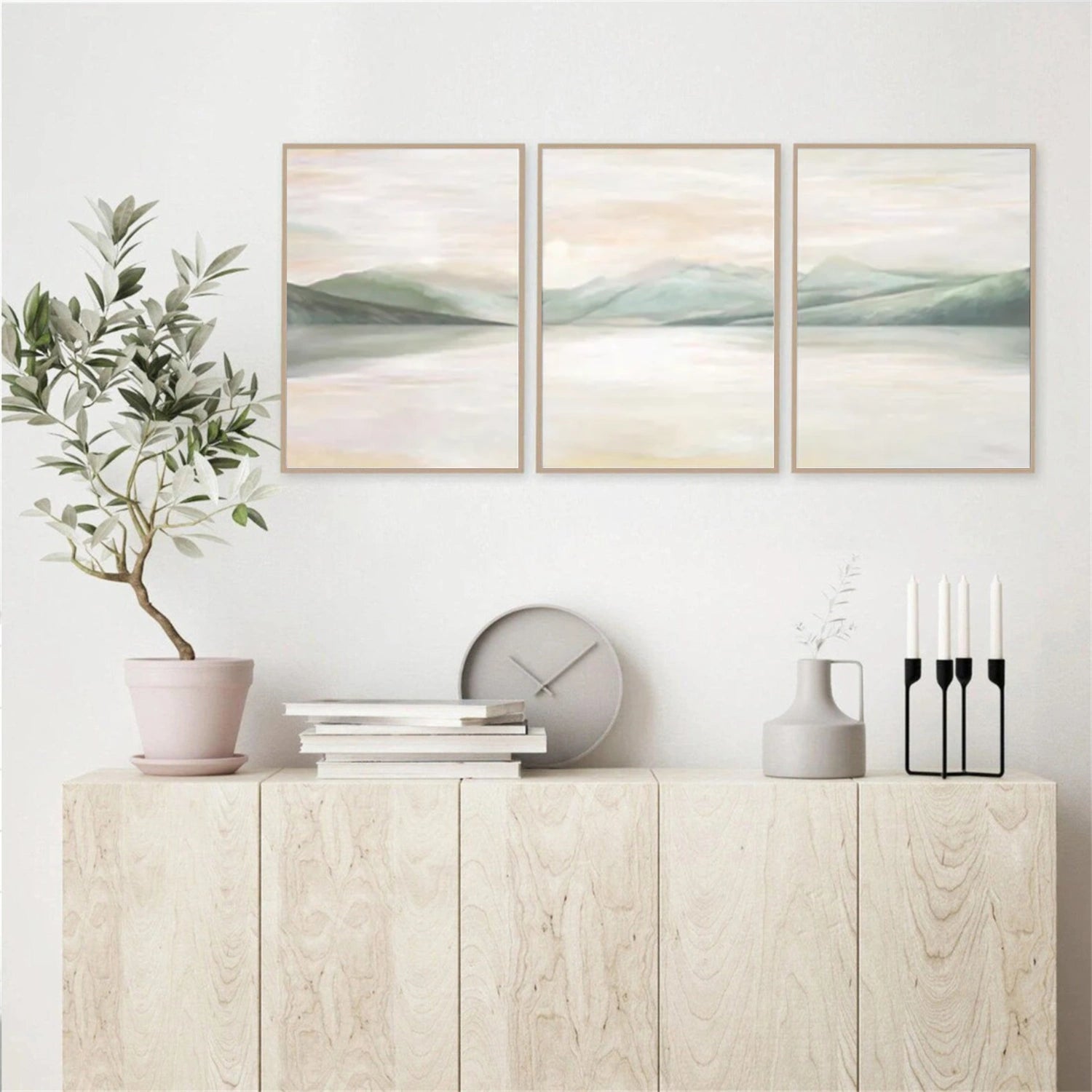 Minimalist Mountain Canvas Art Set of 3 #MM311