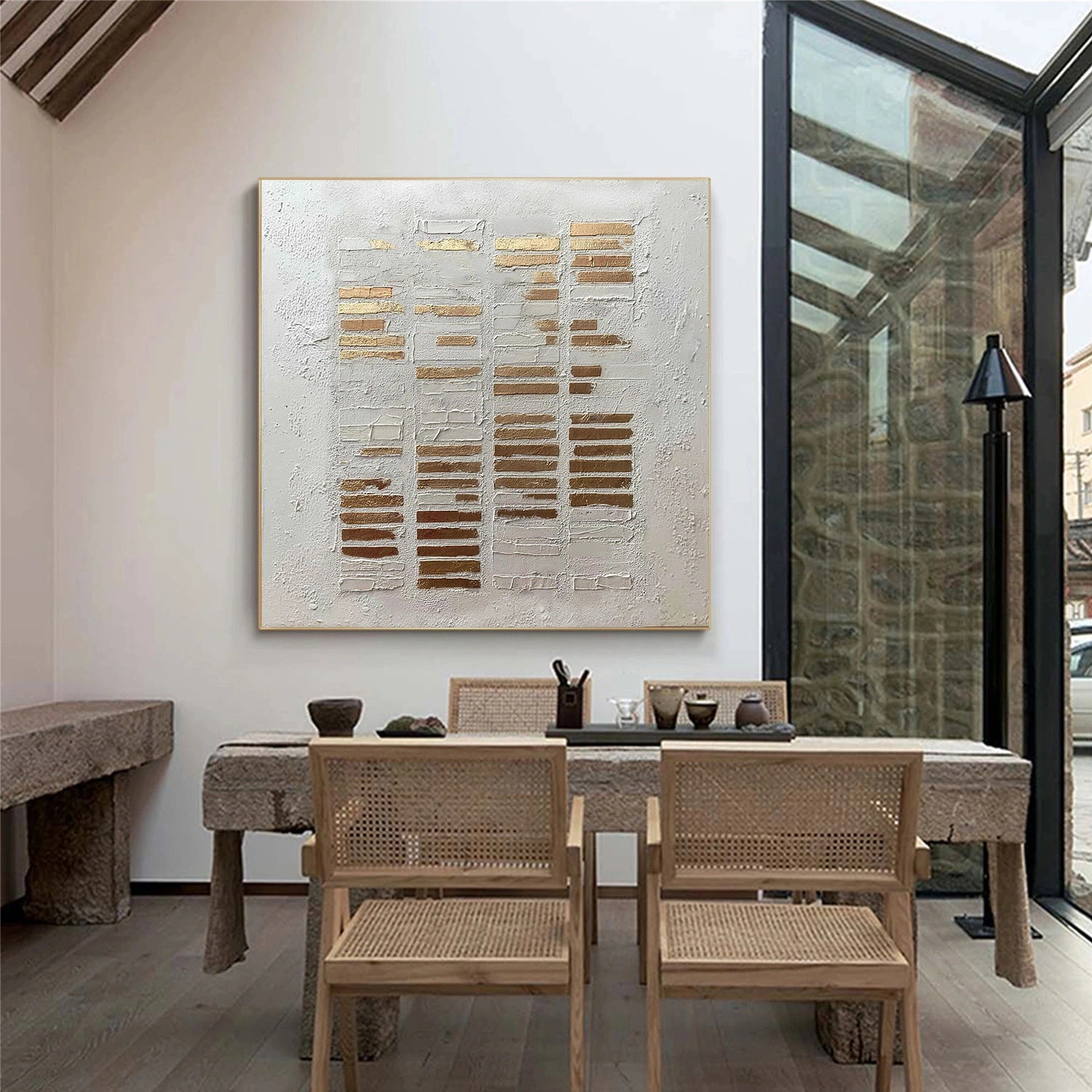 Wabi Sabi Textured Canvas Art #WS931