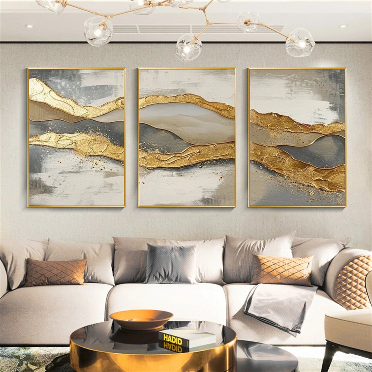 Abstract Canvas Art Set of 3 #WS978