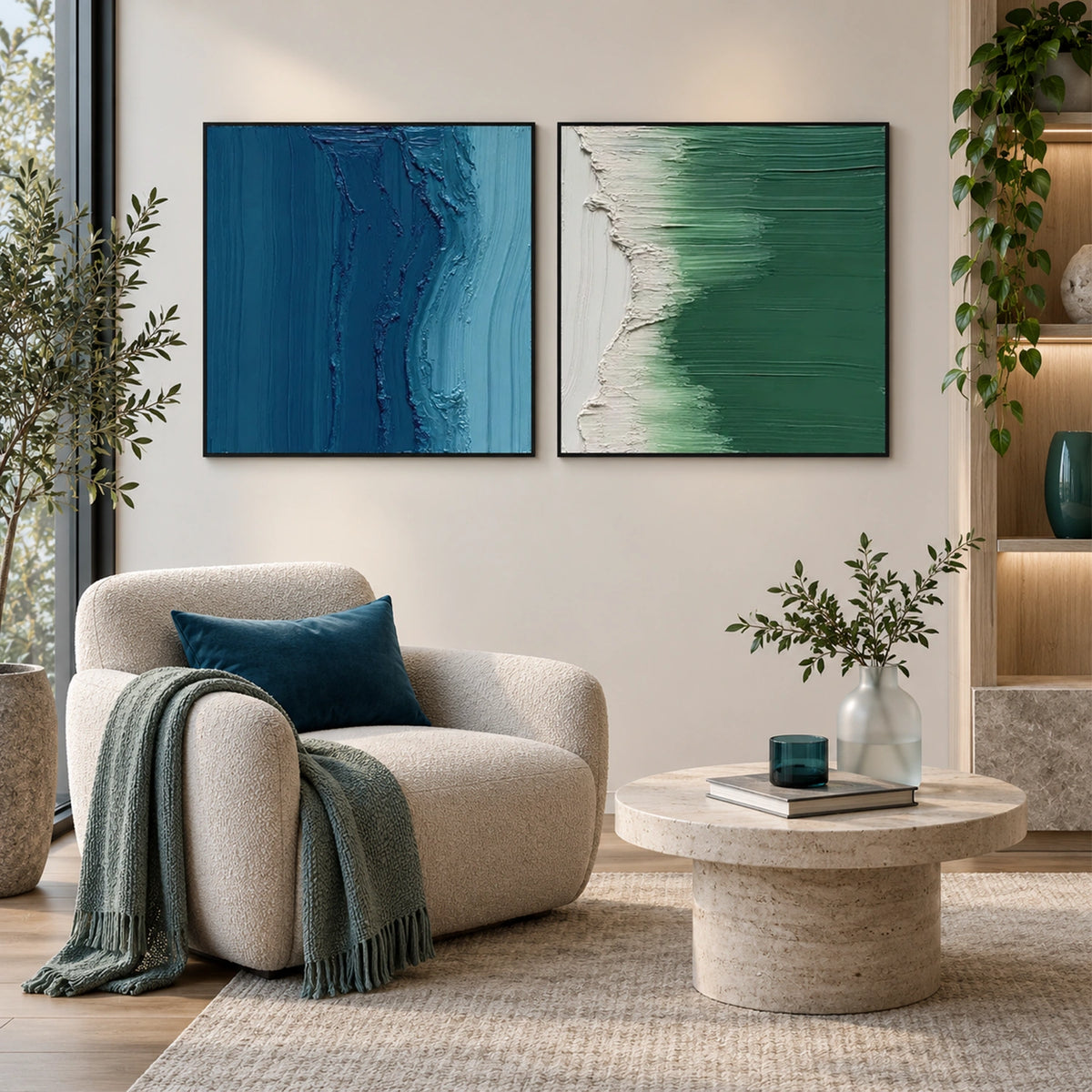 Minimalist Canvas Art Set of 2 #MM418
