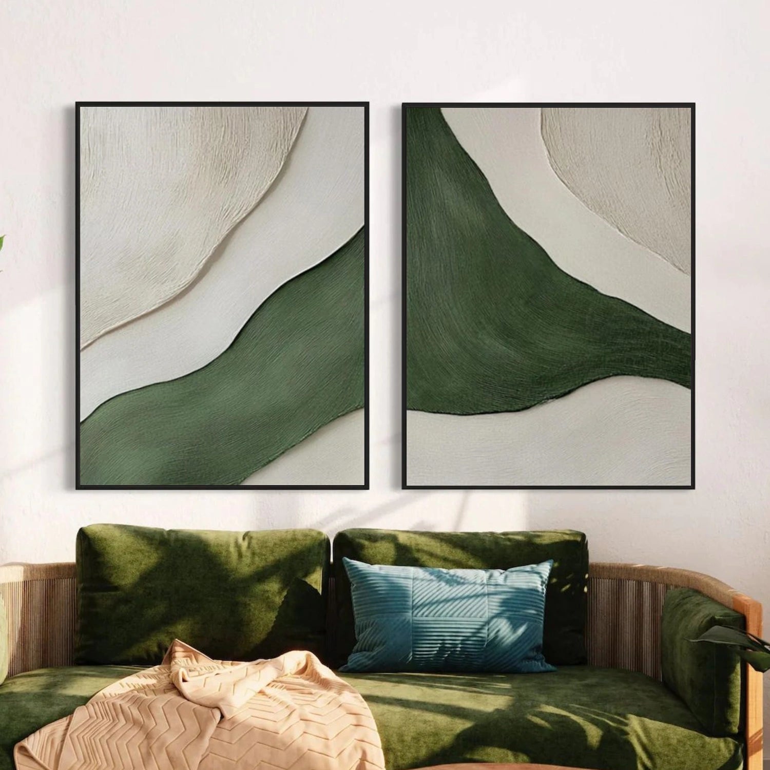 Minimalist Textured Canvas Art Set of 2 #MM347