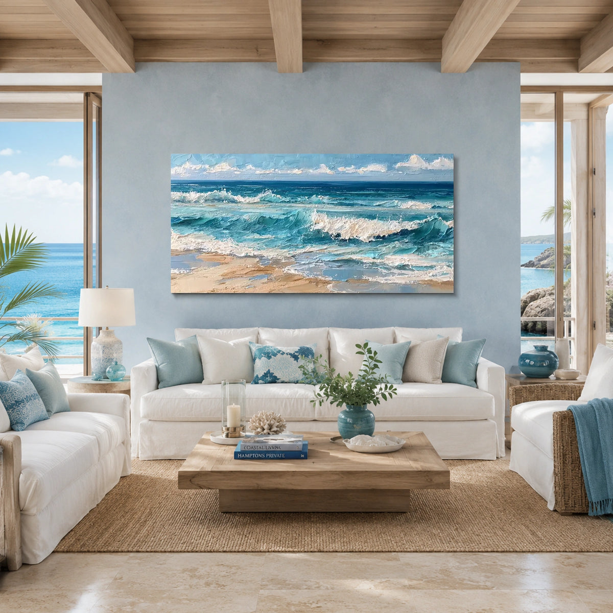 Sea & Sky Abstract Wall Art #MS371