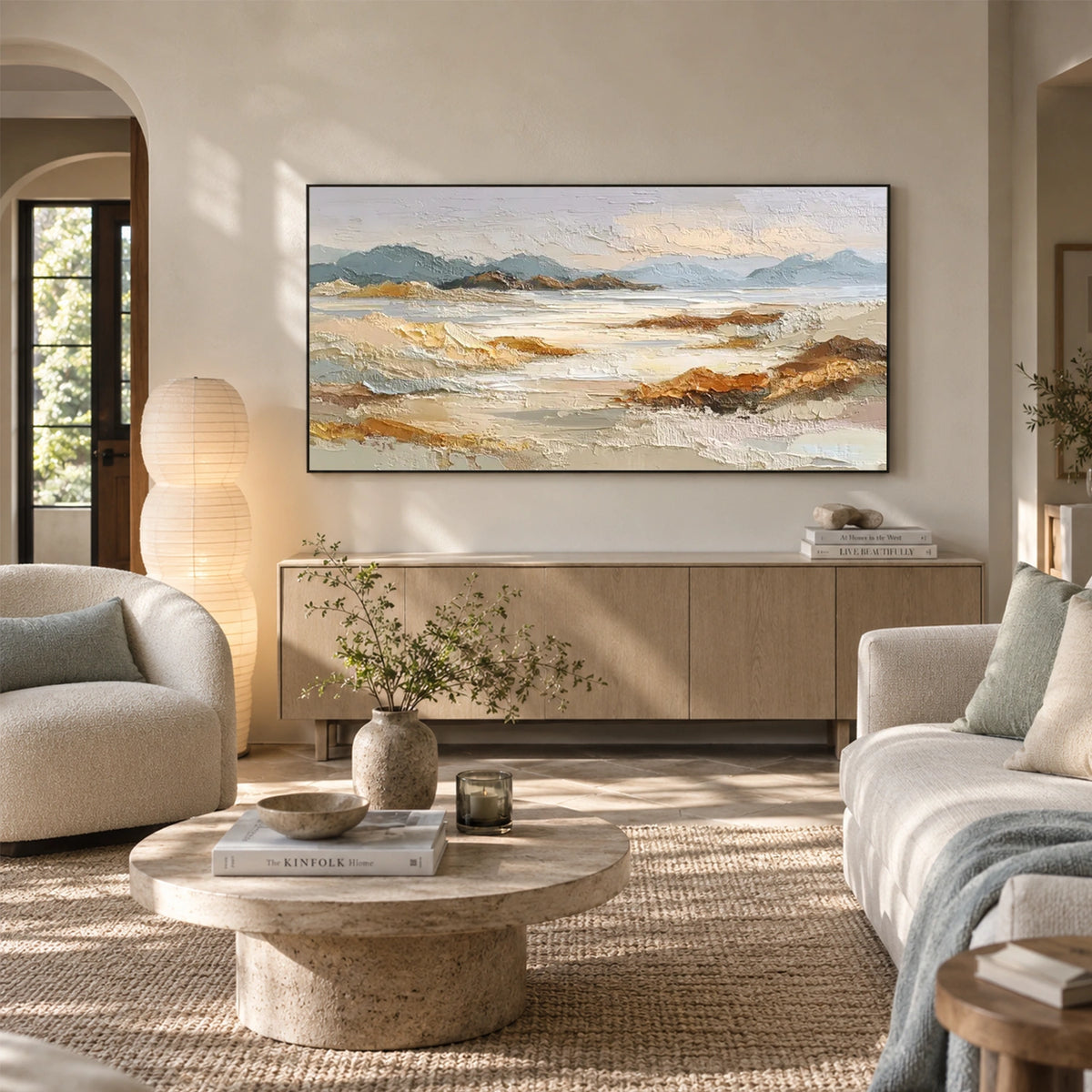 Abstract Mountain Canvas Art #MM419