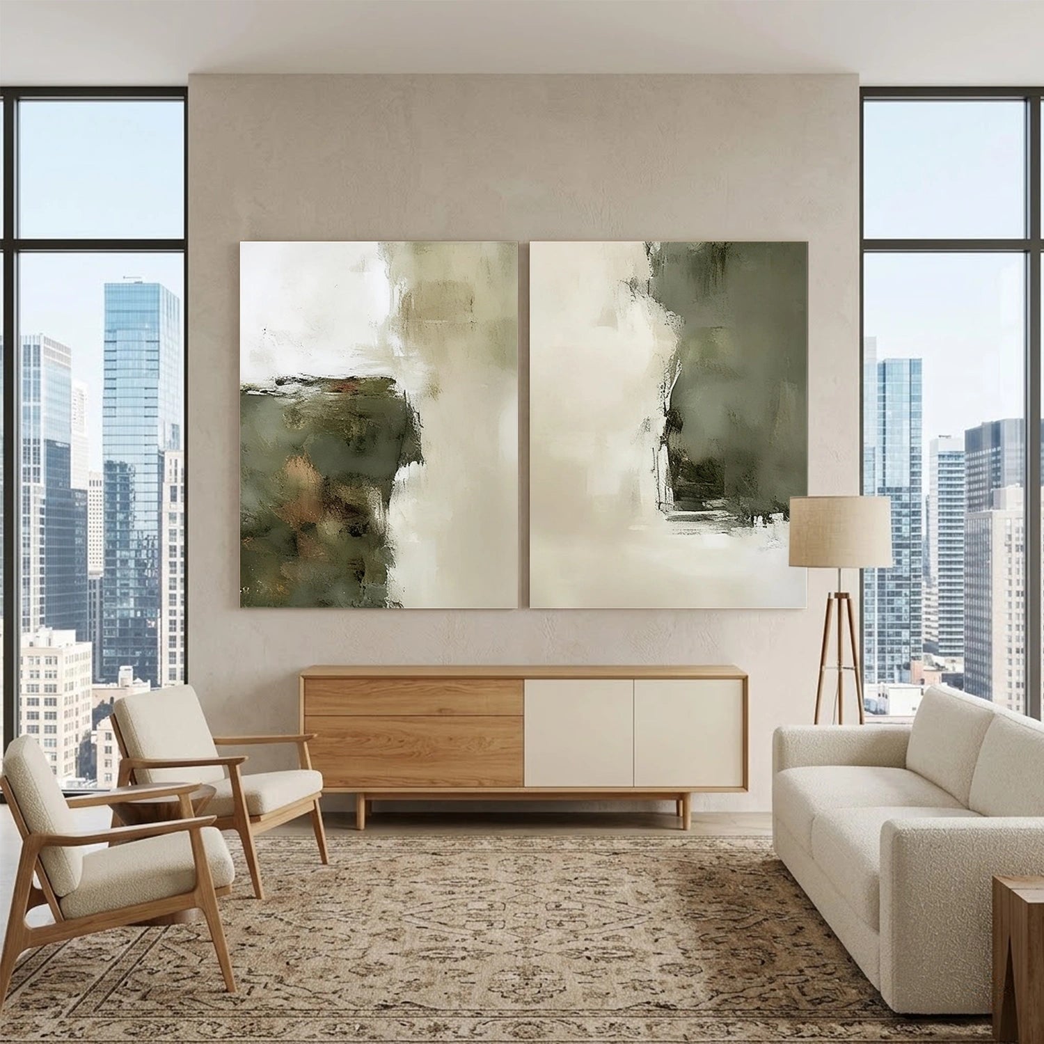Wabi Sabi Canvas Art Set of 2 #WS1075