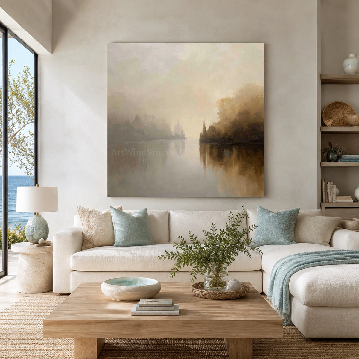 Sea & Sky Abstract Wall Art #MS381