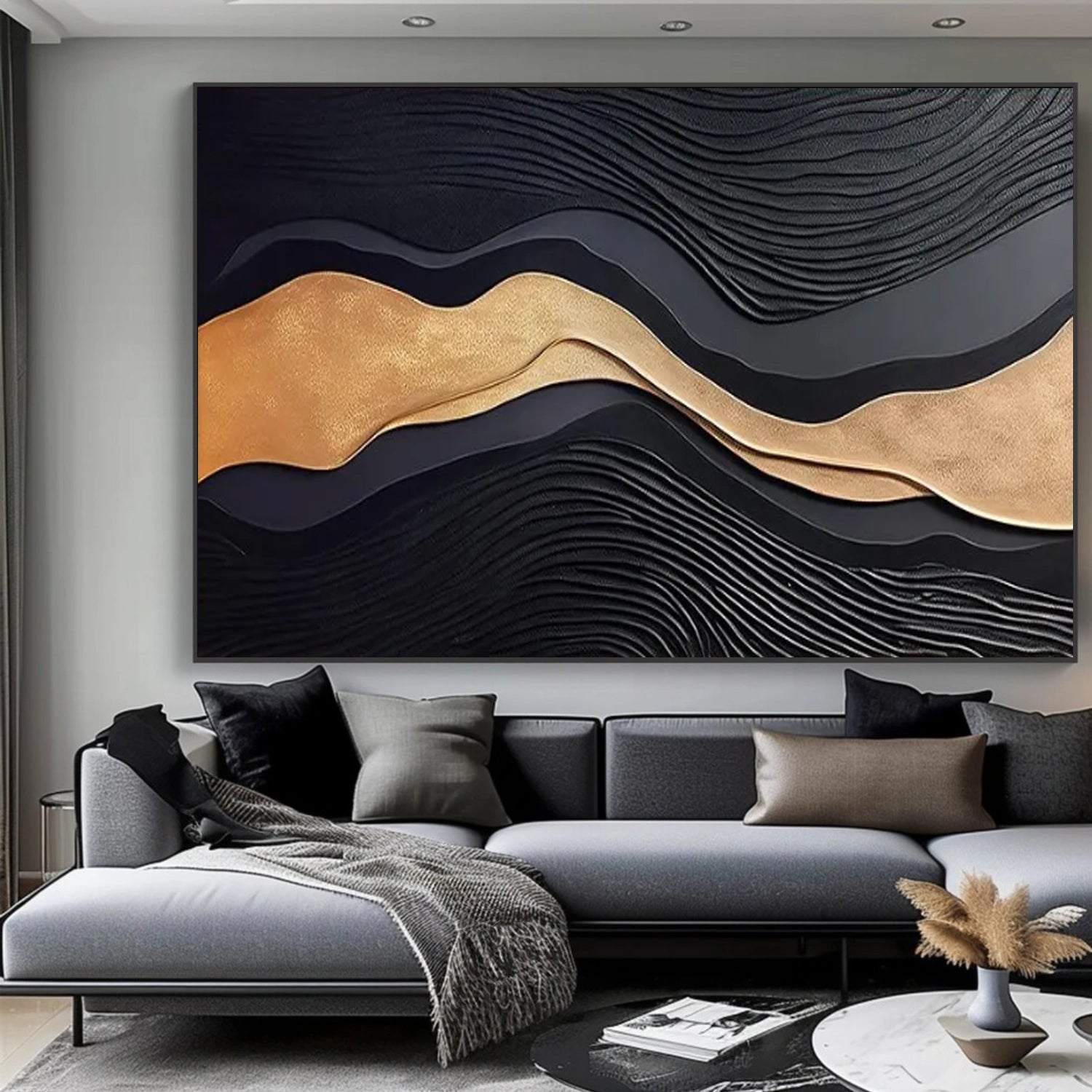 Minimalist Textured Canvas Art #MM367