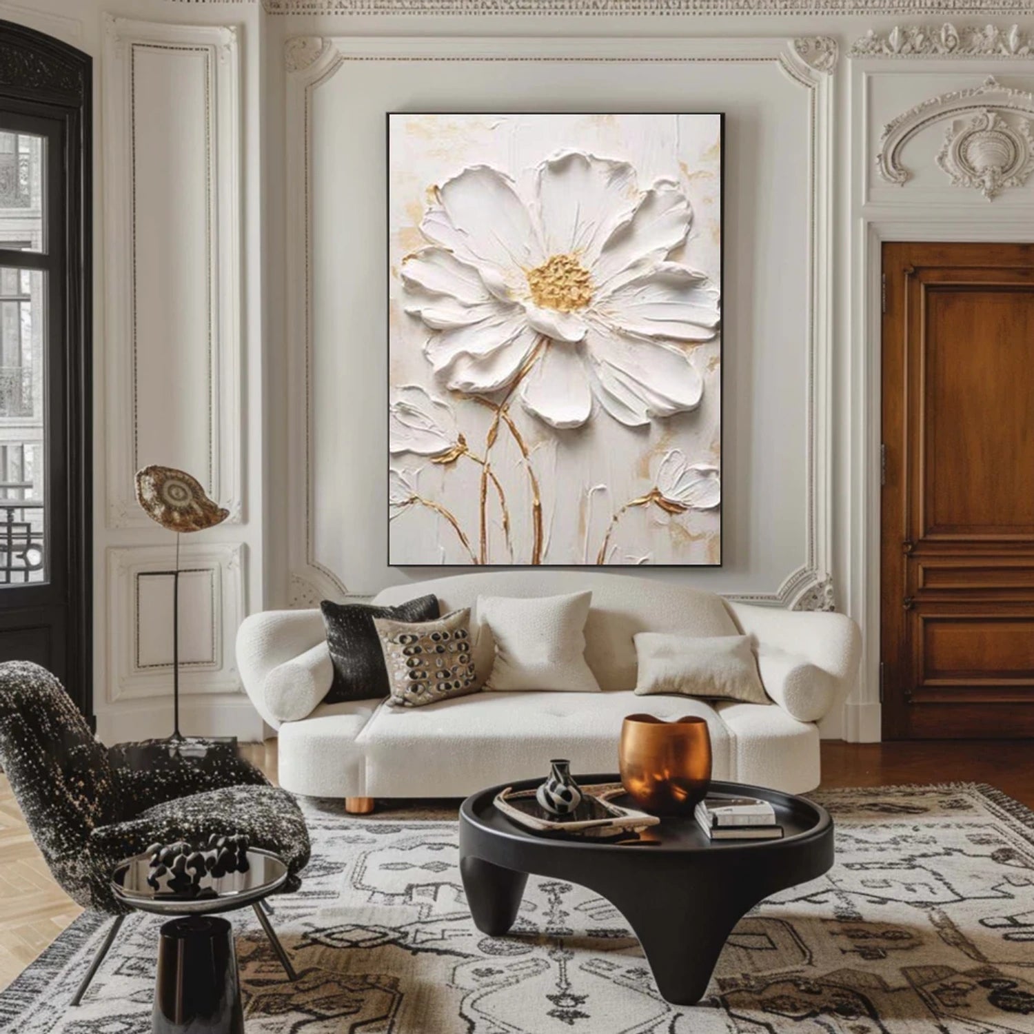 Flower & Tree Abstract Textured Wall Art #ML205