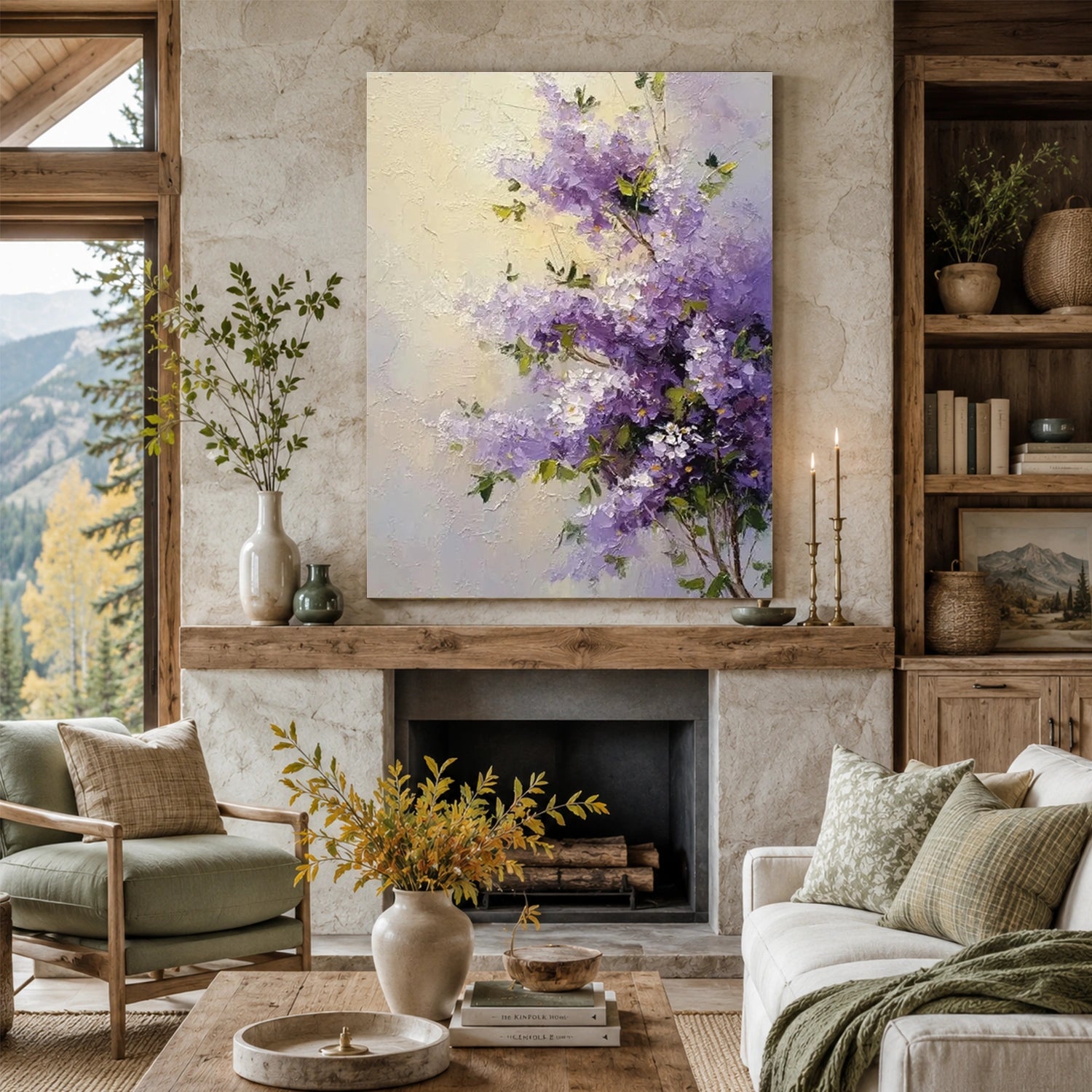 Flower & Tree Abstract Wall Art #ML288