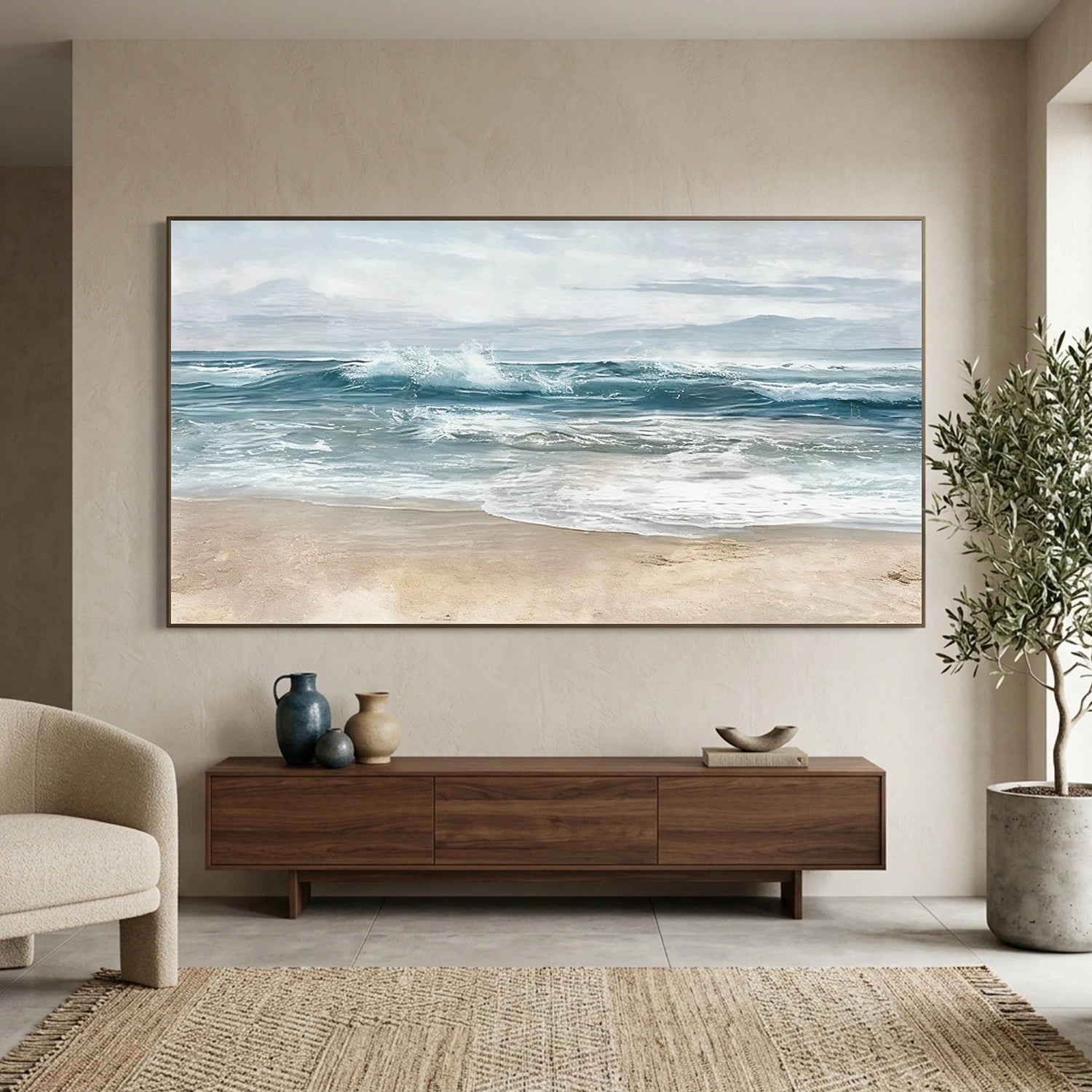 Sea & Sky Abstract Wall Art #MS306