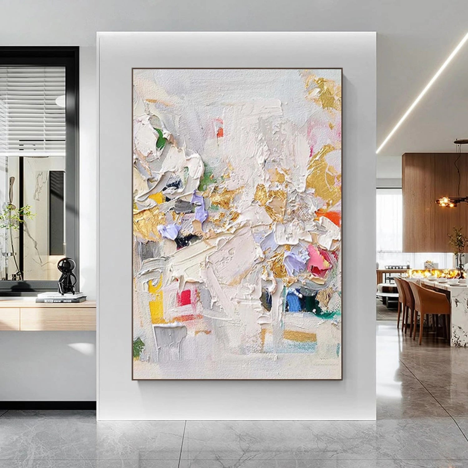 Abstract Textured Canvas Art #WS944