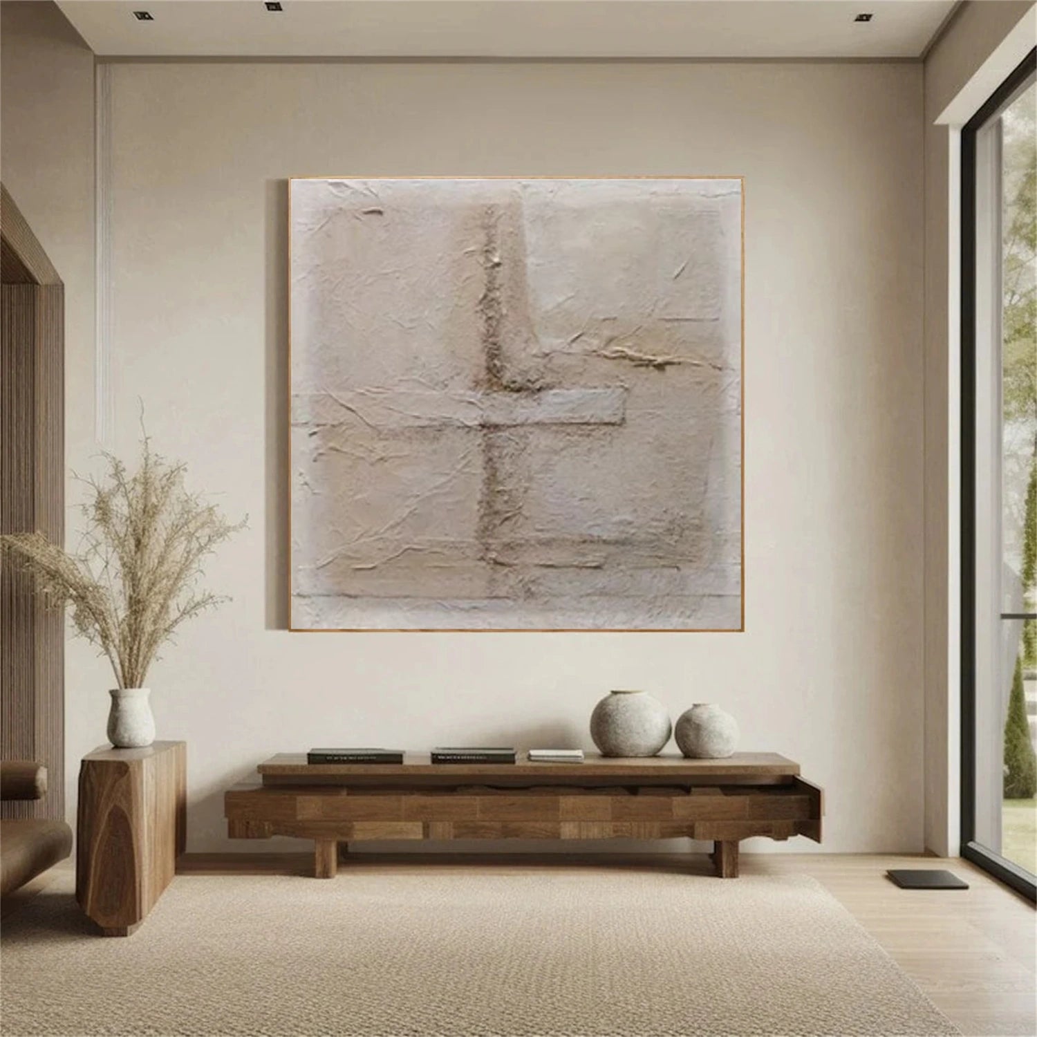 Wabi Sabi Textured Canvas Art #WS825