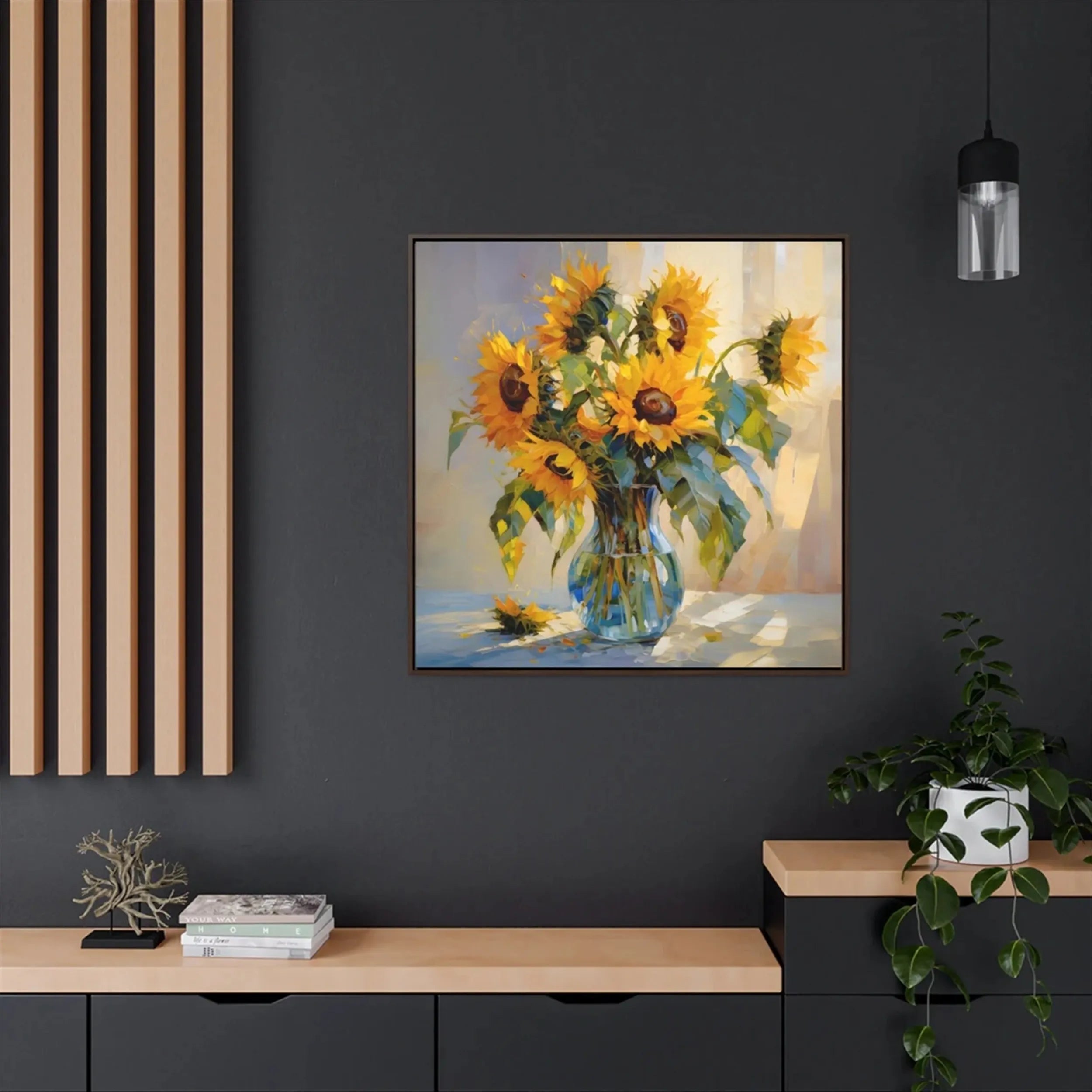 Colorful Flower & Tree Abstract Wall Art #ML036