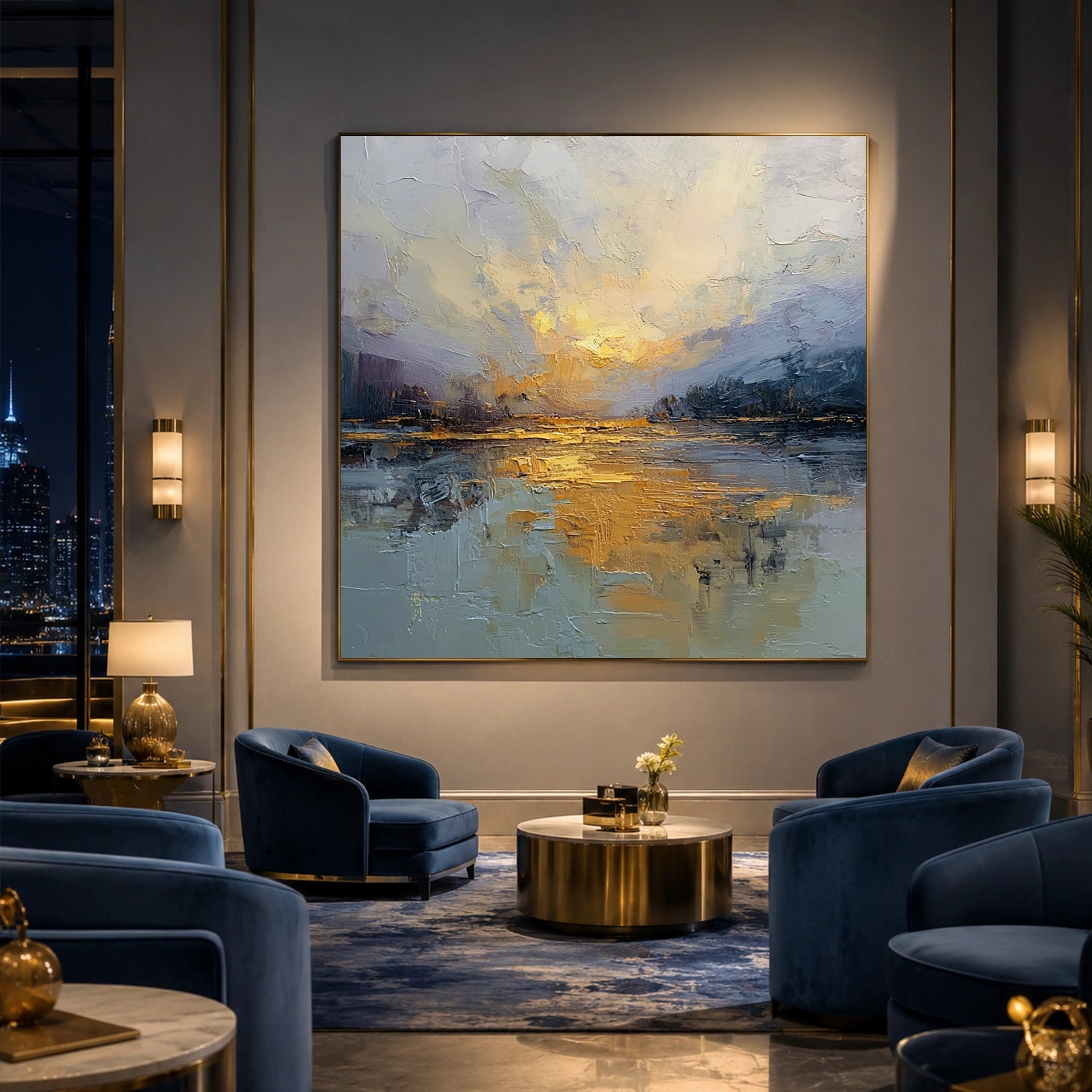 Sea & Sky Abstract Wall Art #MS343