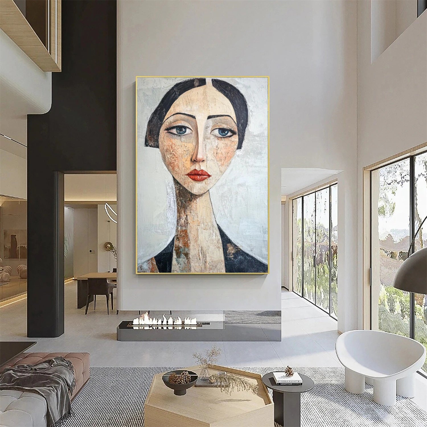 Abstract Portrait Wall Art #AP104