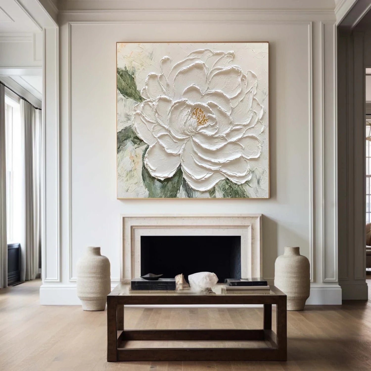 Flower & Tree Abstract Textured Wall Art #ML183