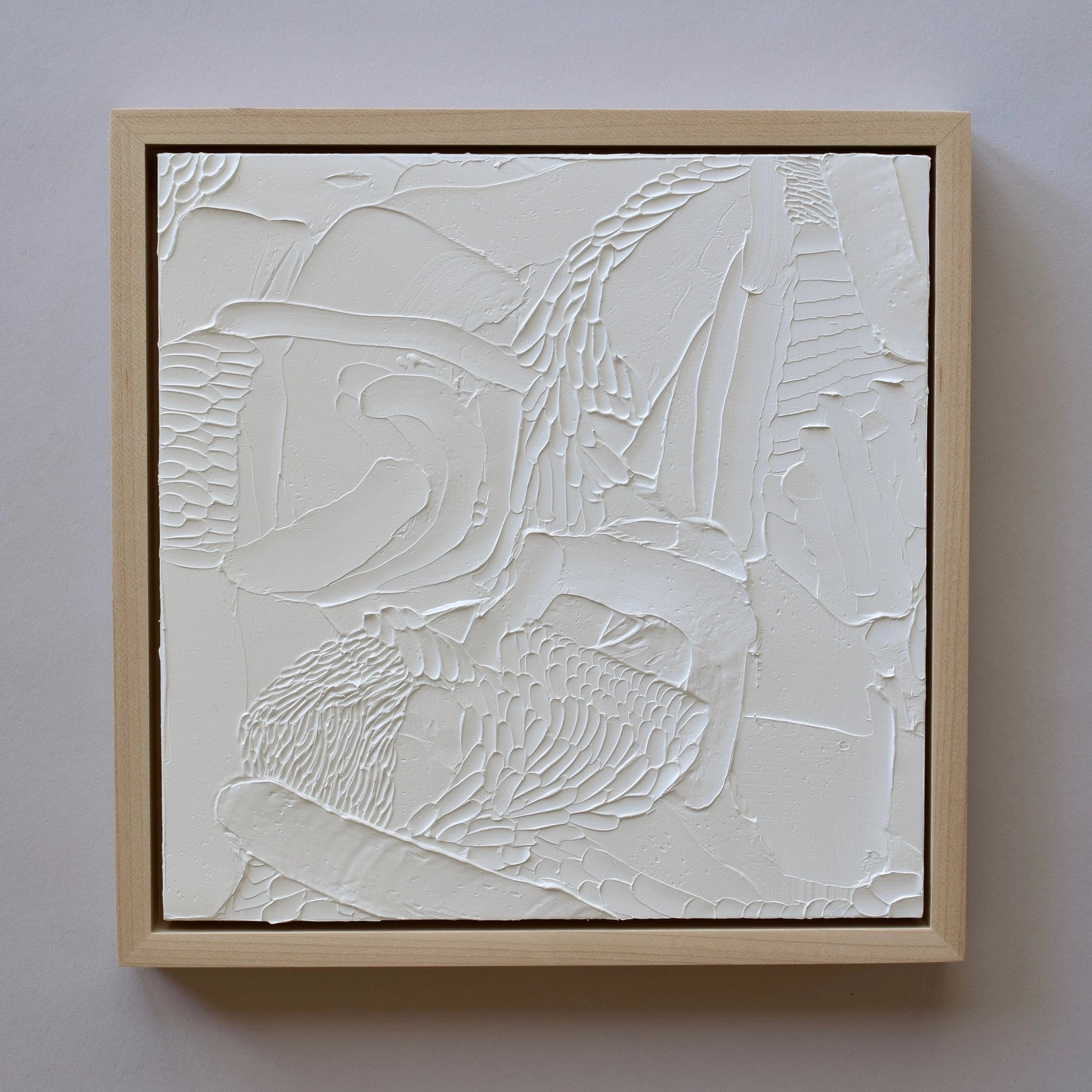 Minimalistic Plaster 3D Textured Painting Wall Artwork Large Canvas