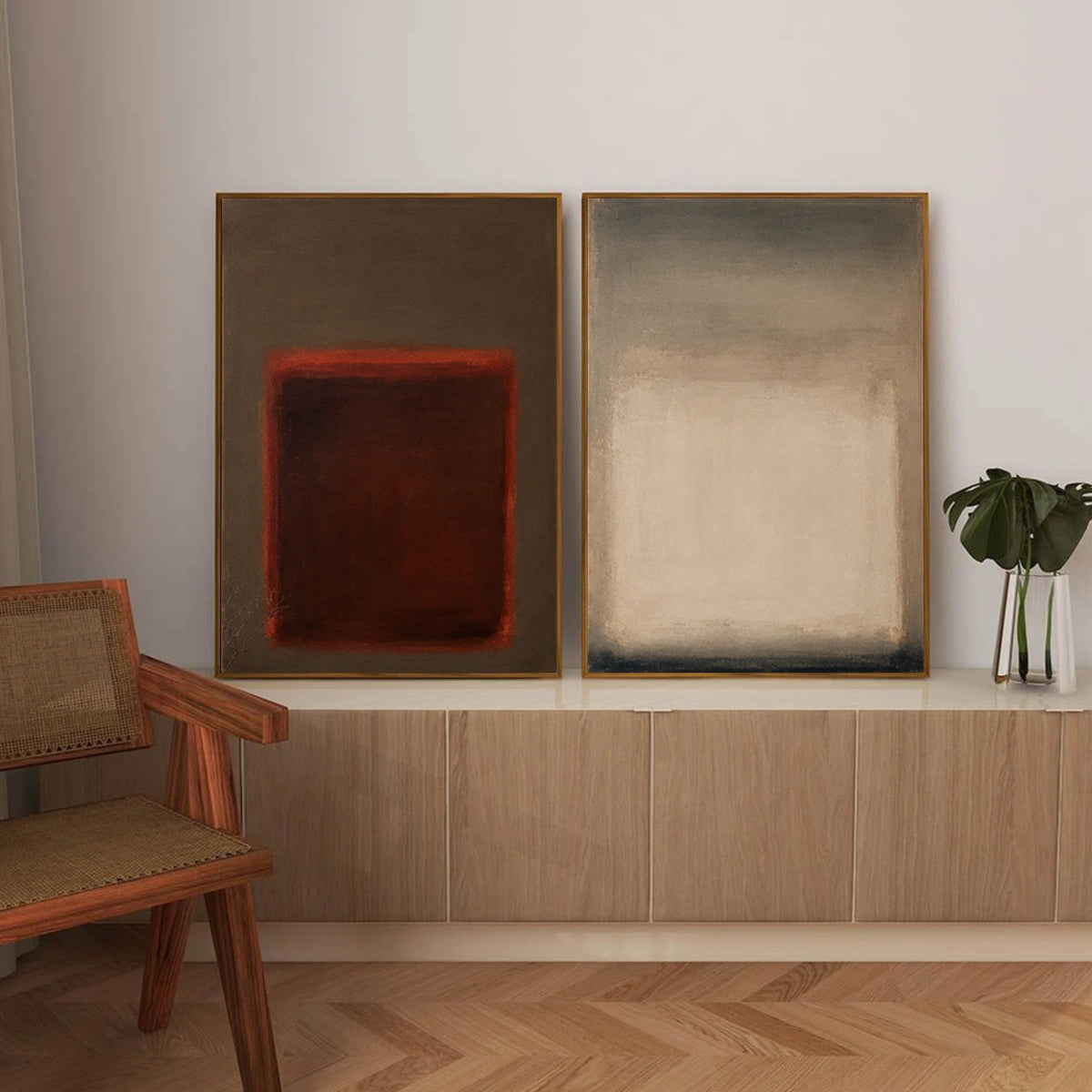 Abstract Canvas Art Set of 2 #WS1222
