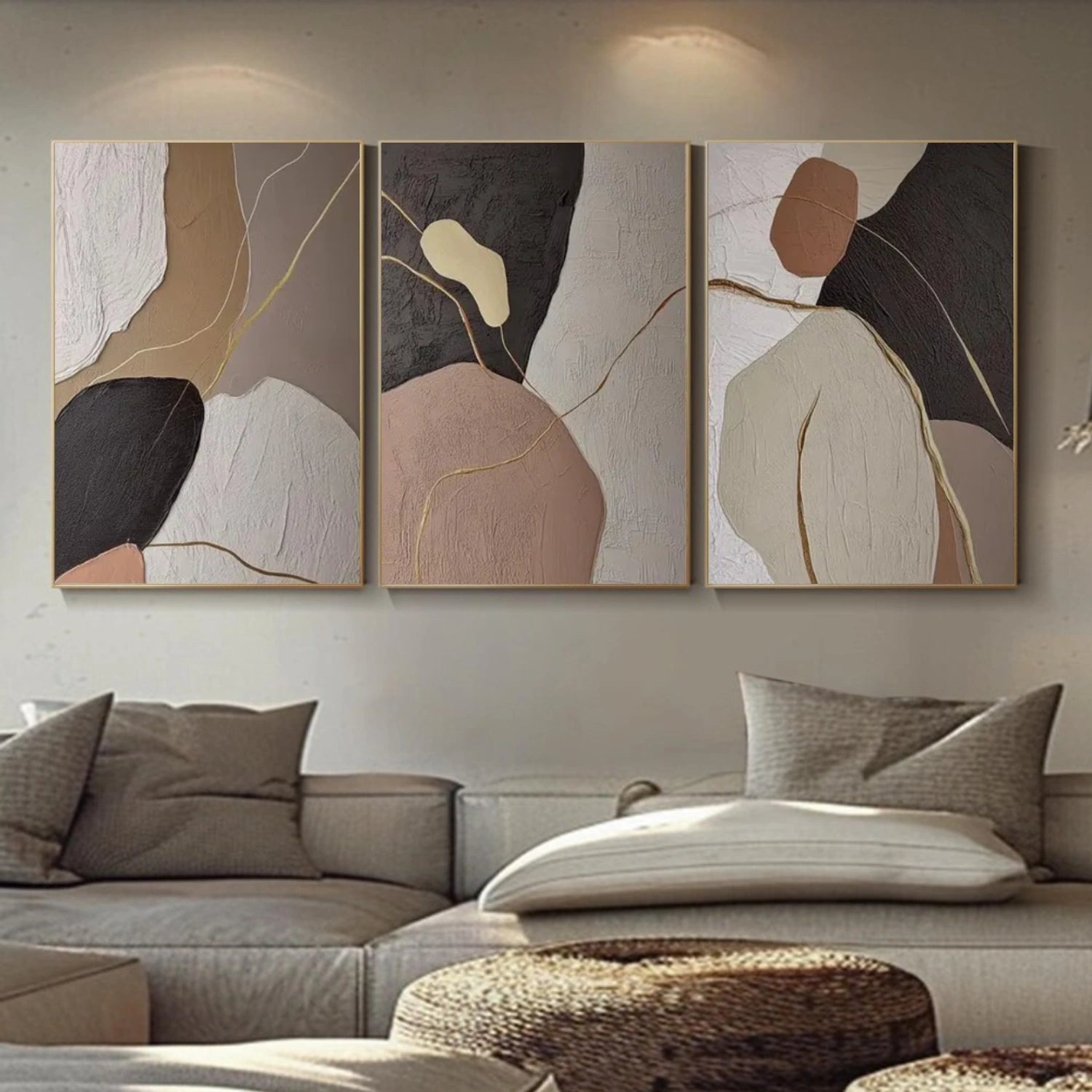 Abstract Canvas Art Set of 3 #WS803