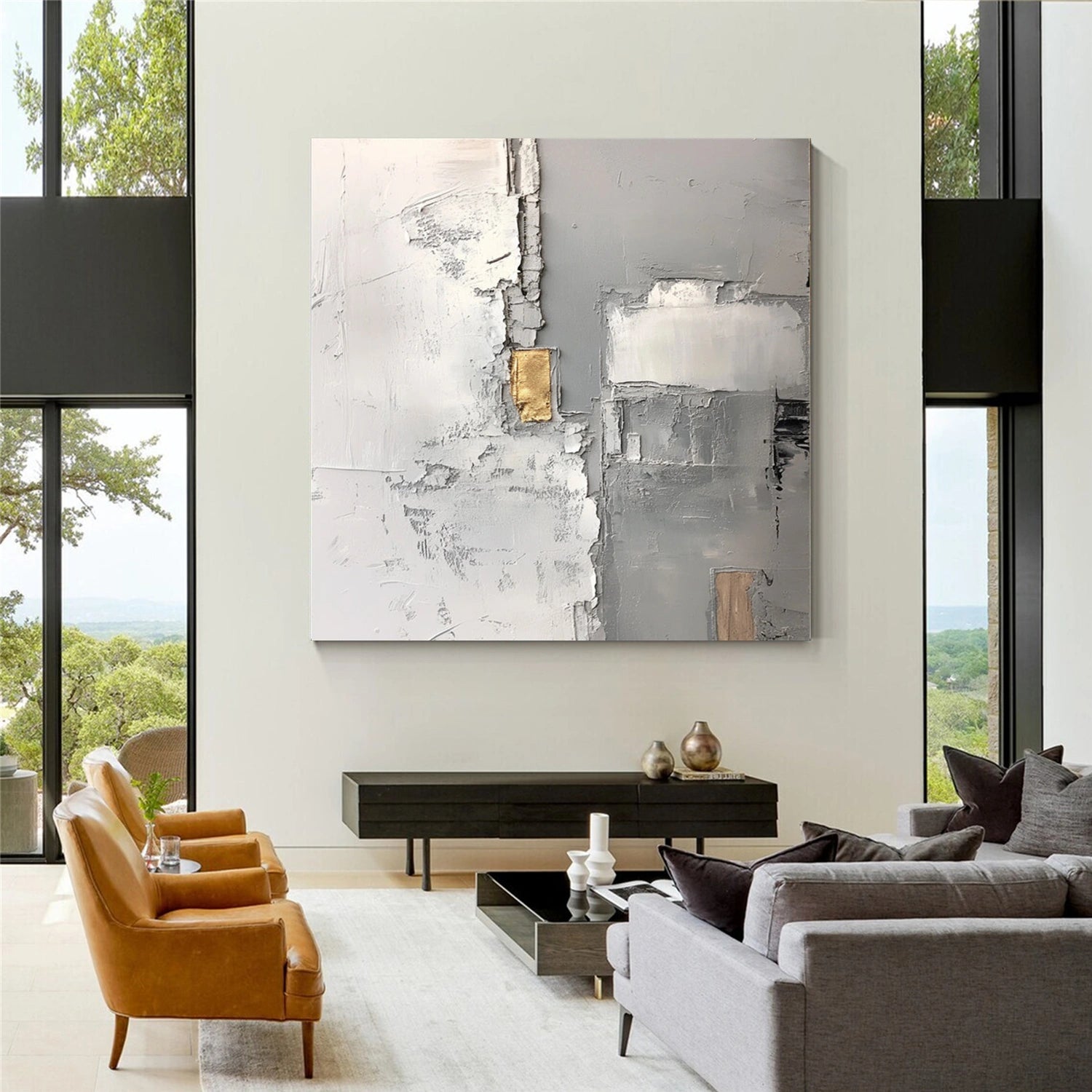 Abstract Textured Canvas Art #WS942