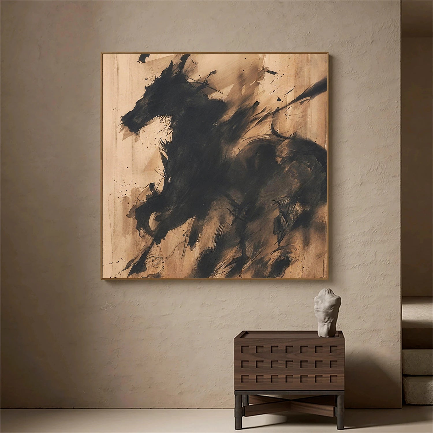 Abstract Animal Horse Wall Art #AL175