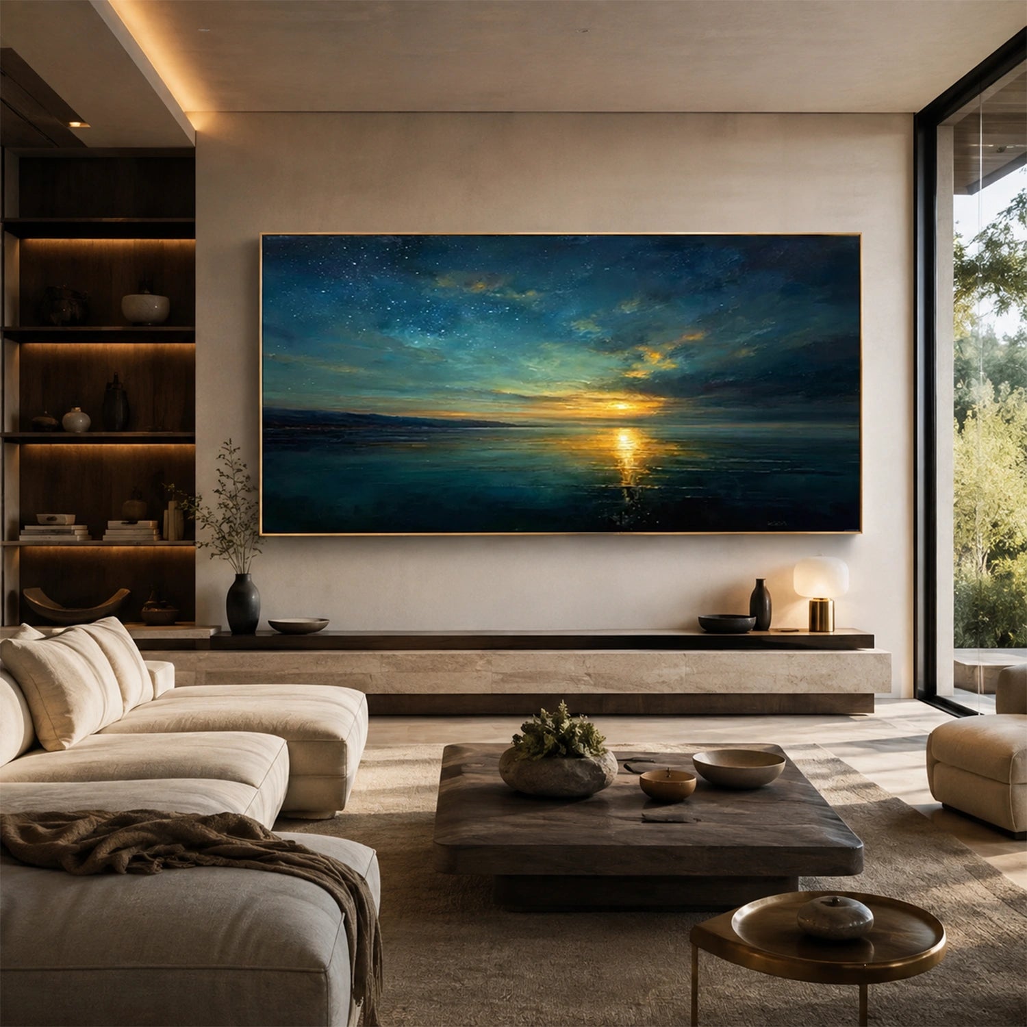 Sea & Sky Abstract Wall Art #MS352